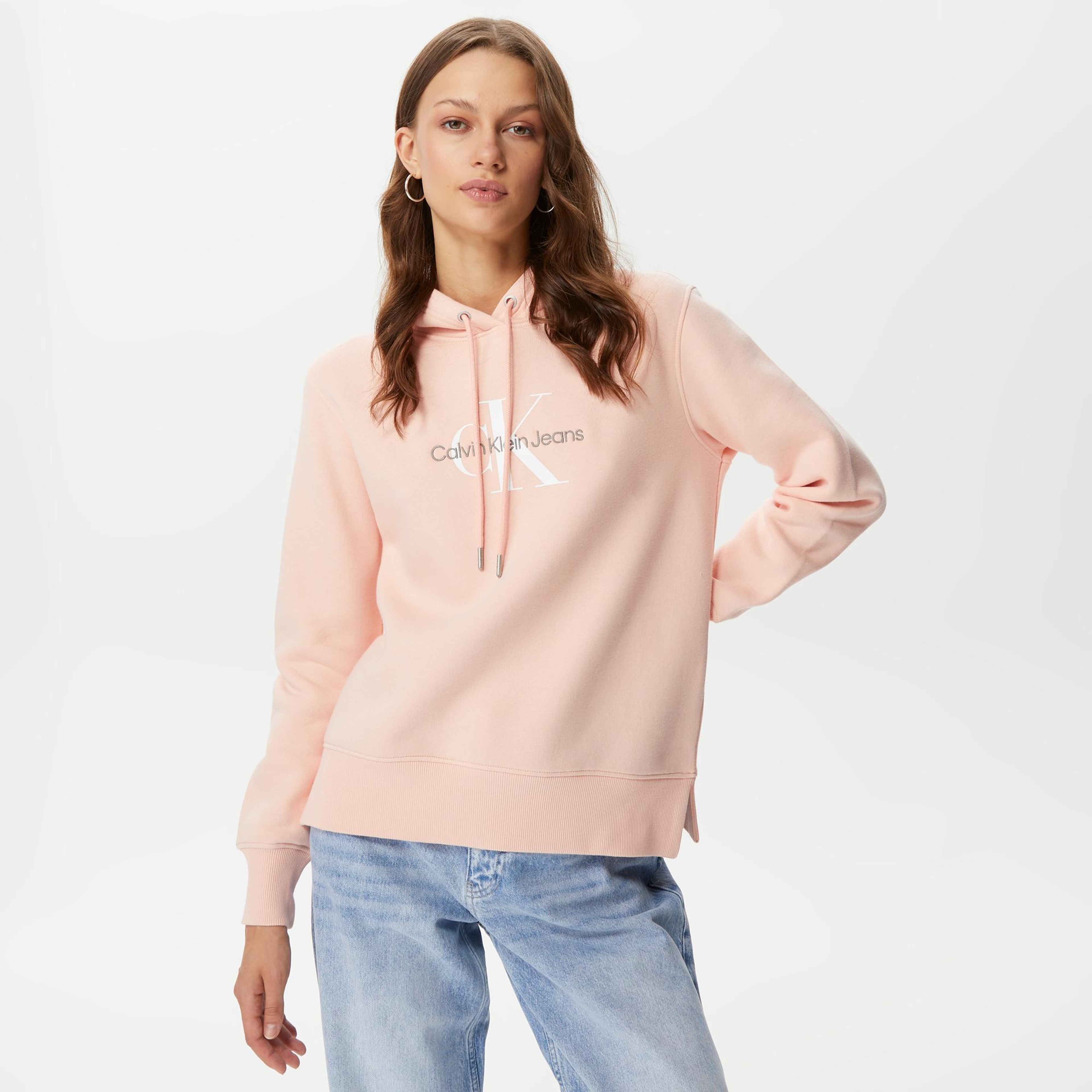 Calvin Klein Kadın Pembe Sweatshirt