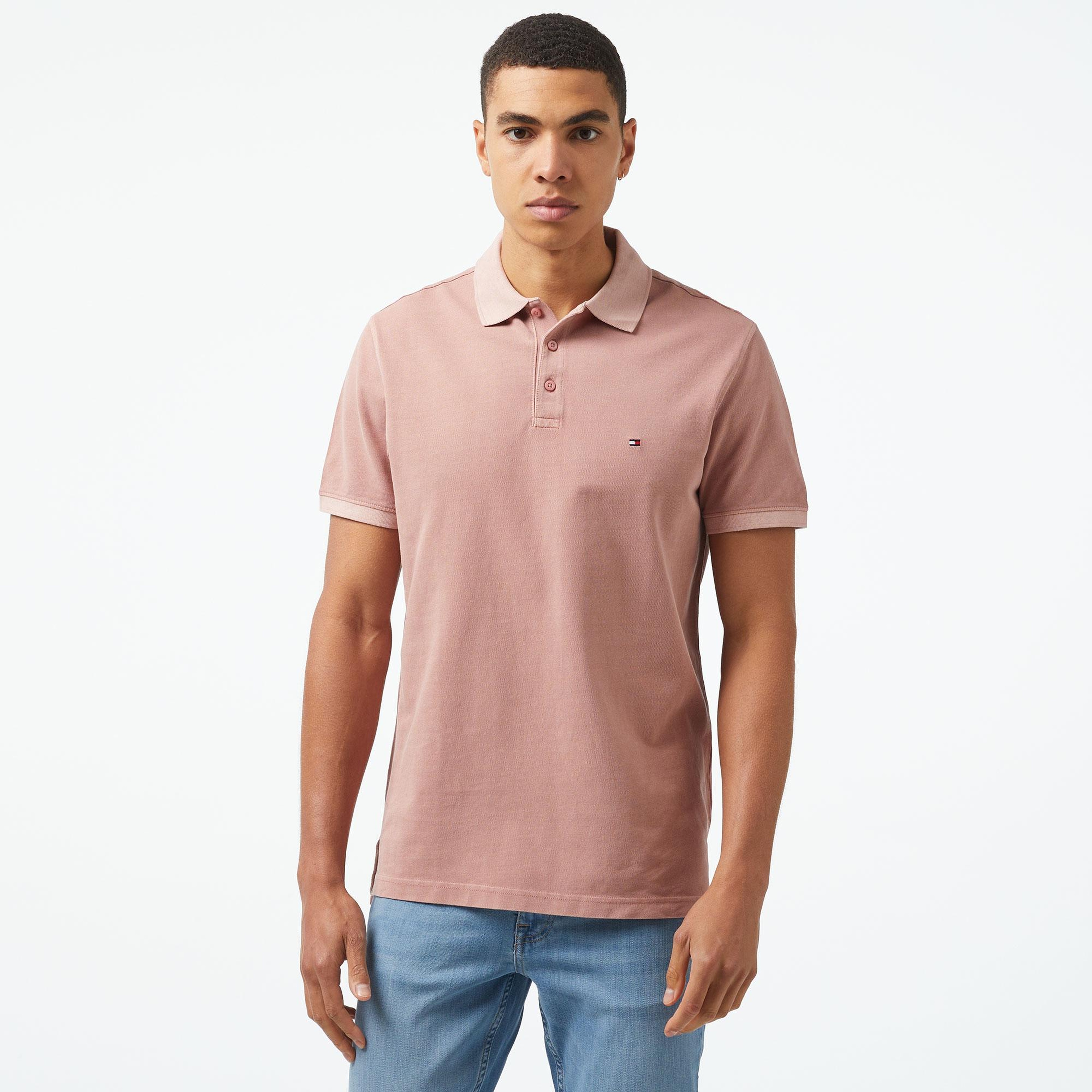 Tommy Hilfiger Erkek Pembe Polo