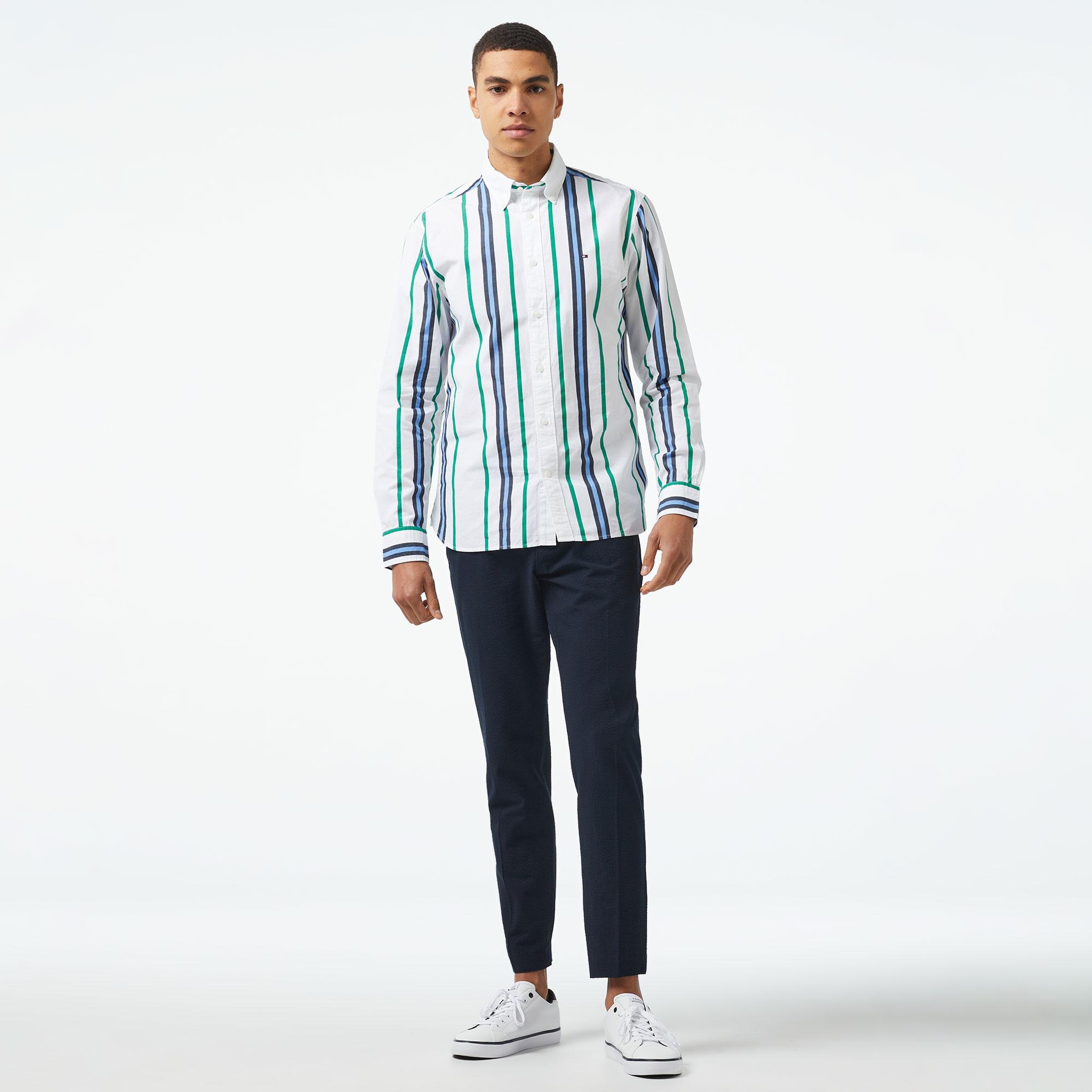 Tommy Hilfiger Erkek Yeşil Gömlek