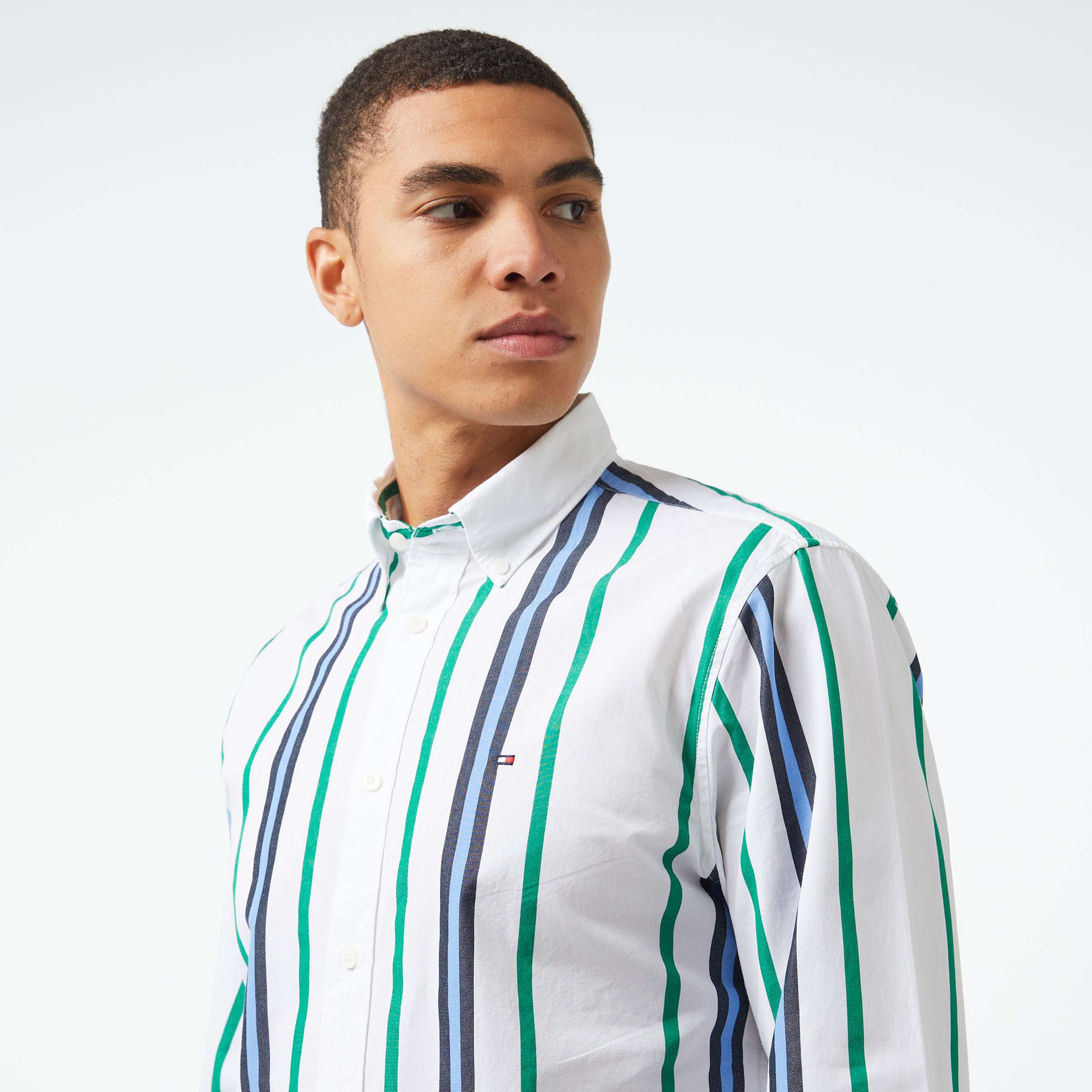 Tommy Hilfiger Erkek Yeşil Gömlek