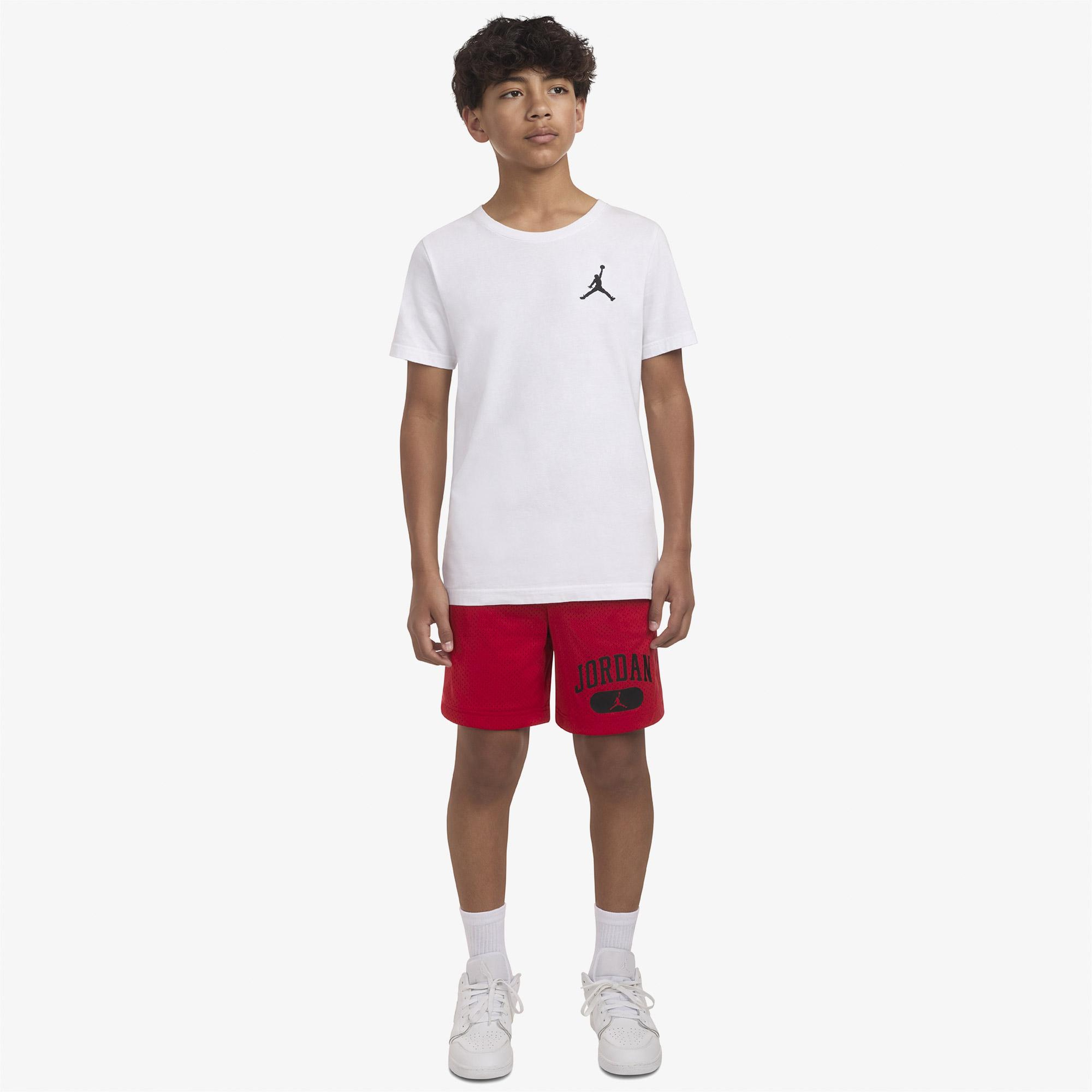 Jordan Mesh Pe Erkek Çocuk Kırmızı Şort