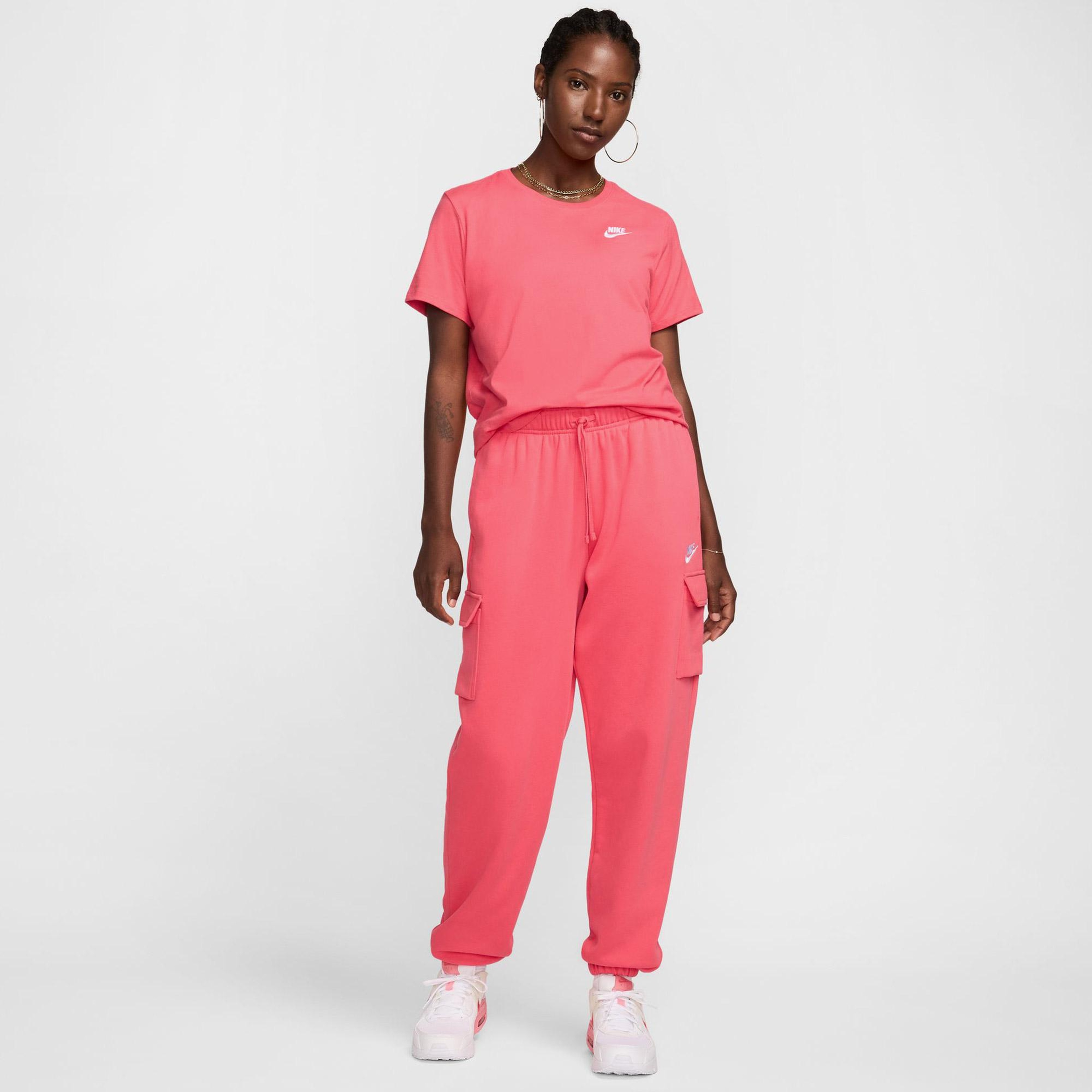 Nike Sportswear Essential Club Kadın Pembe Günlük T-Shirt