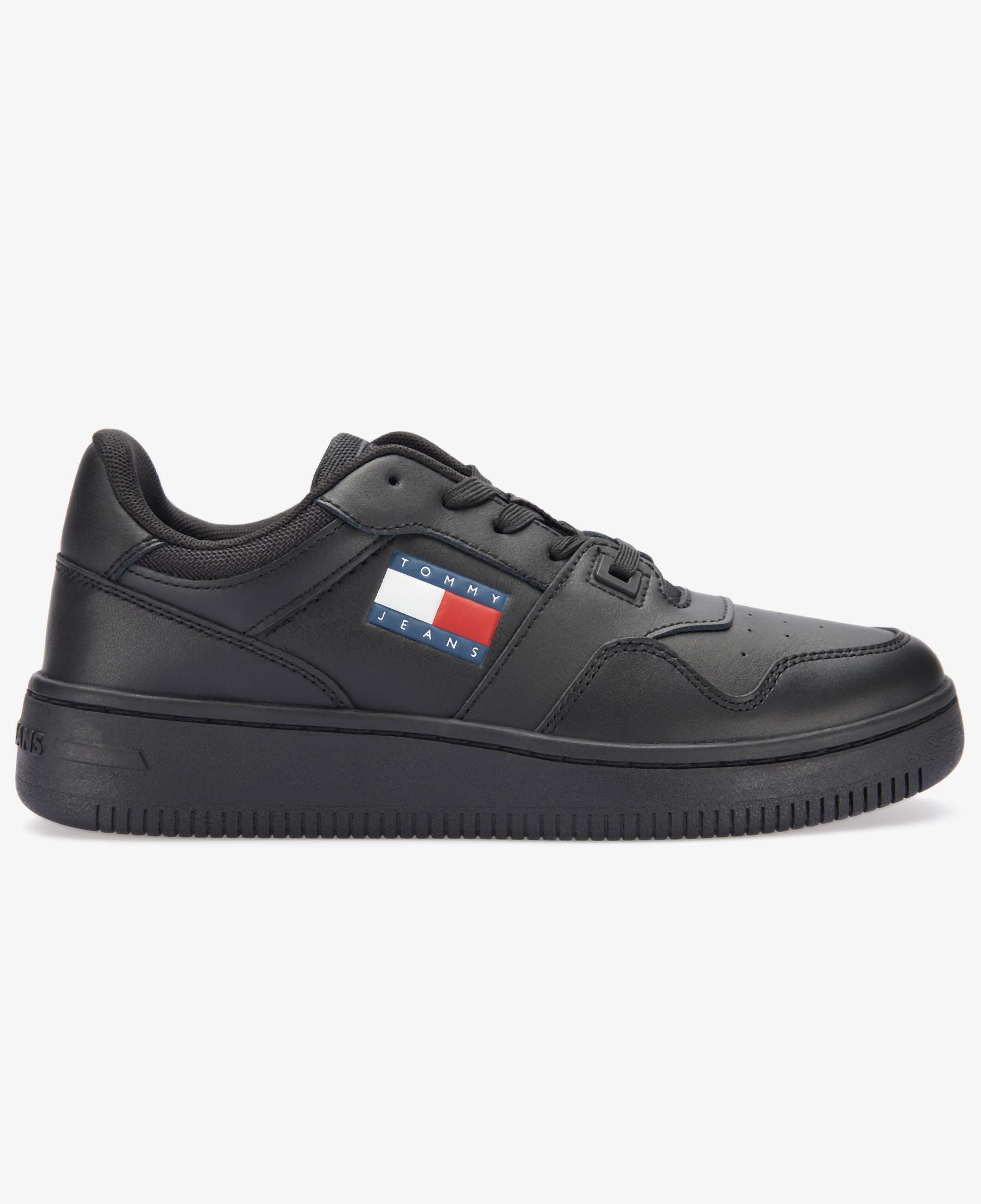 Tommy Hilfiger Jeans Retro Basket Ess Kadın Siyah Spor Ayakkabı