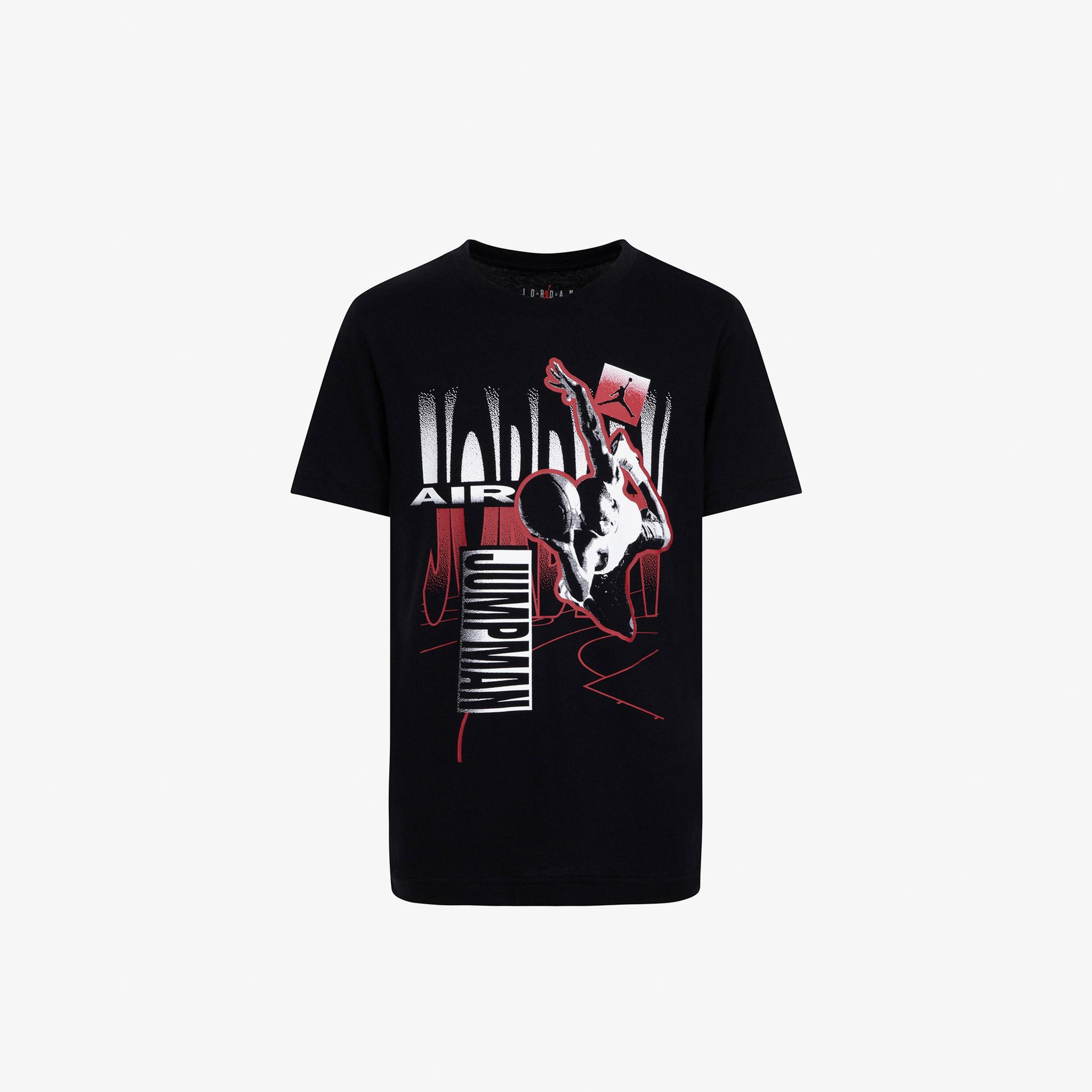 Jordan Air Jordan Court Fade Çocuk Siyah Günlük T-Shirt
