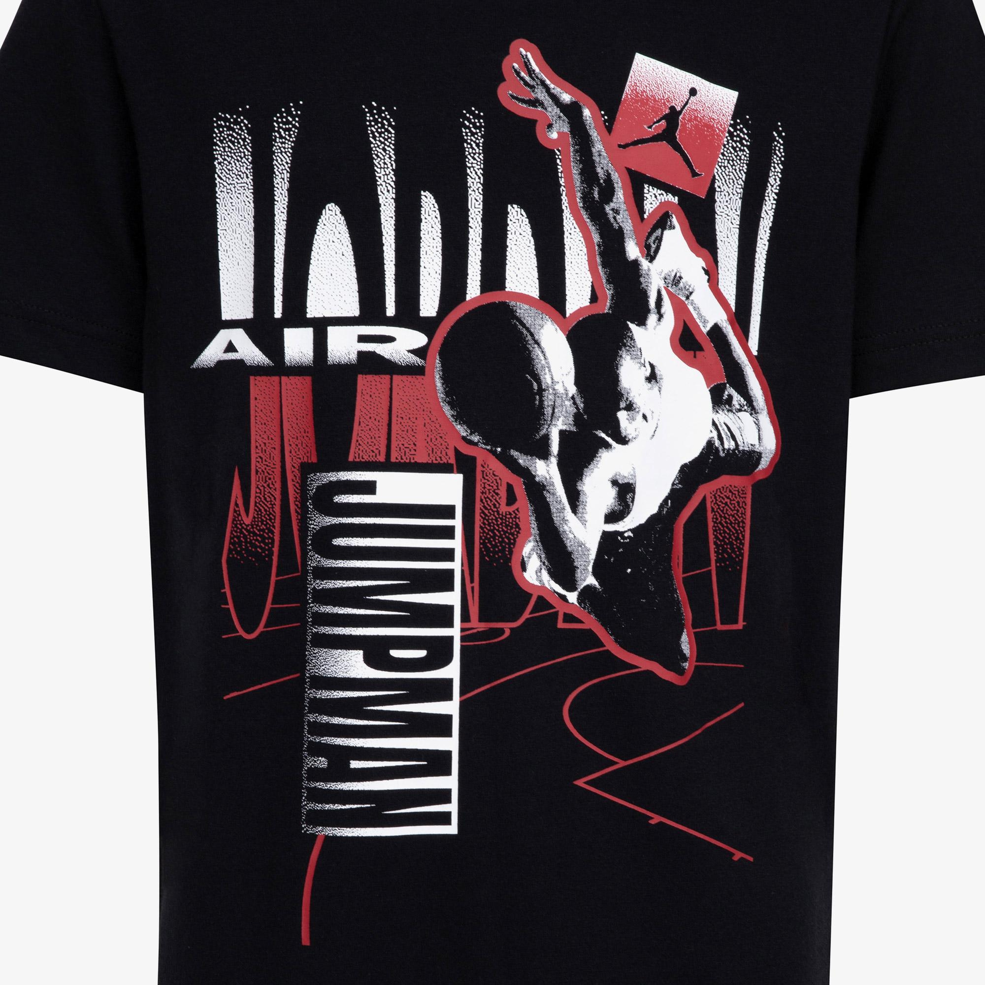 Jordan Air Jordan Court Fade Çocuk Siyah Günlük T-Shirt