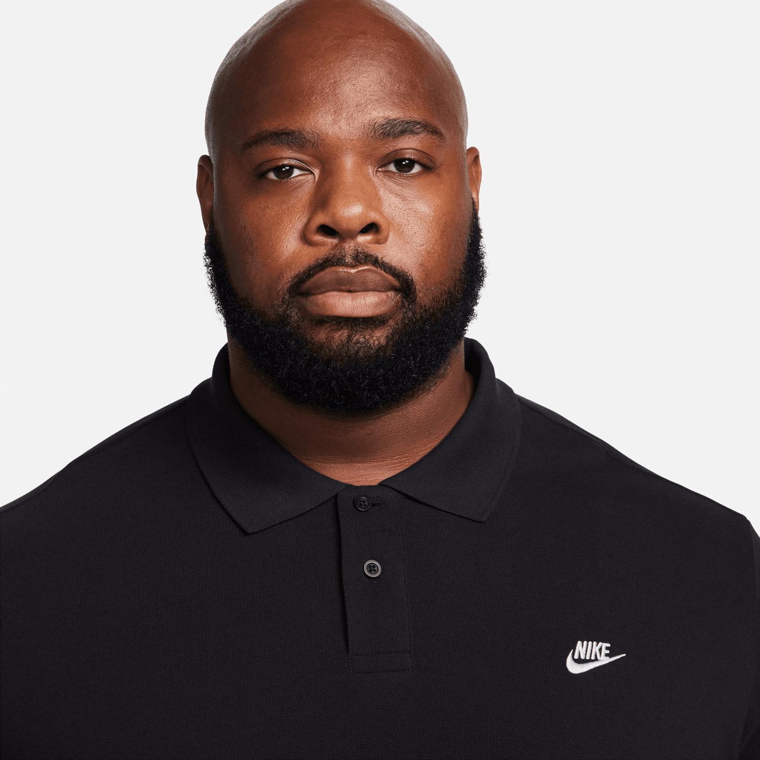 Nike Club Pique Erkek Siyah Polo