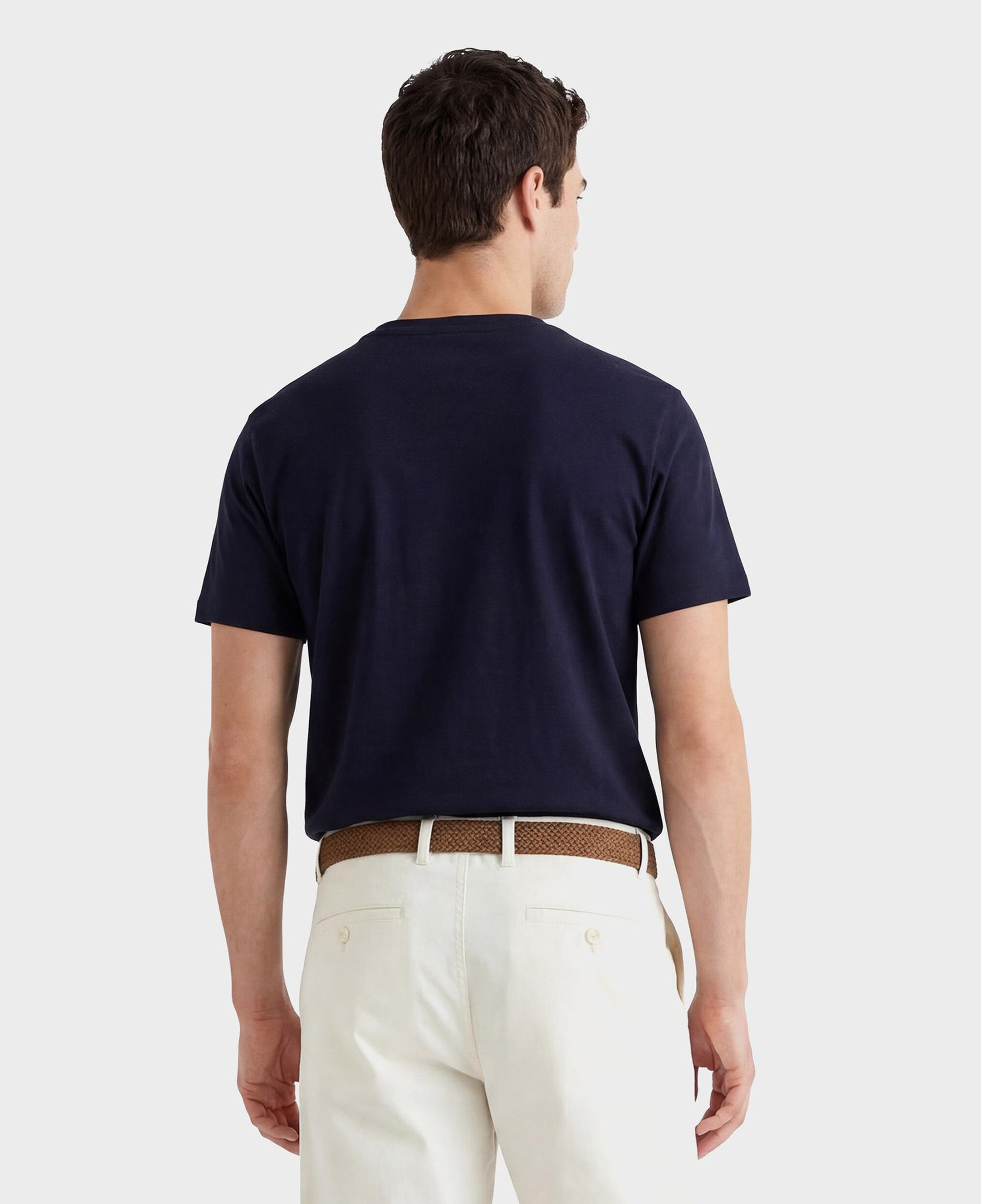 GANT Erkek Lacivert Bisiklet Yaka Regular Fit T-Shirt
