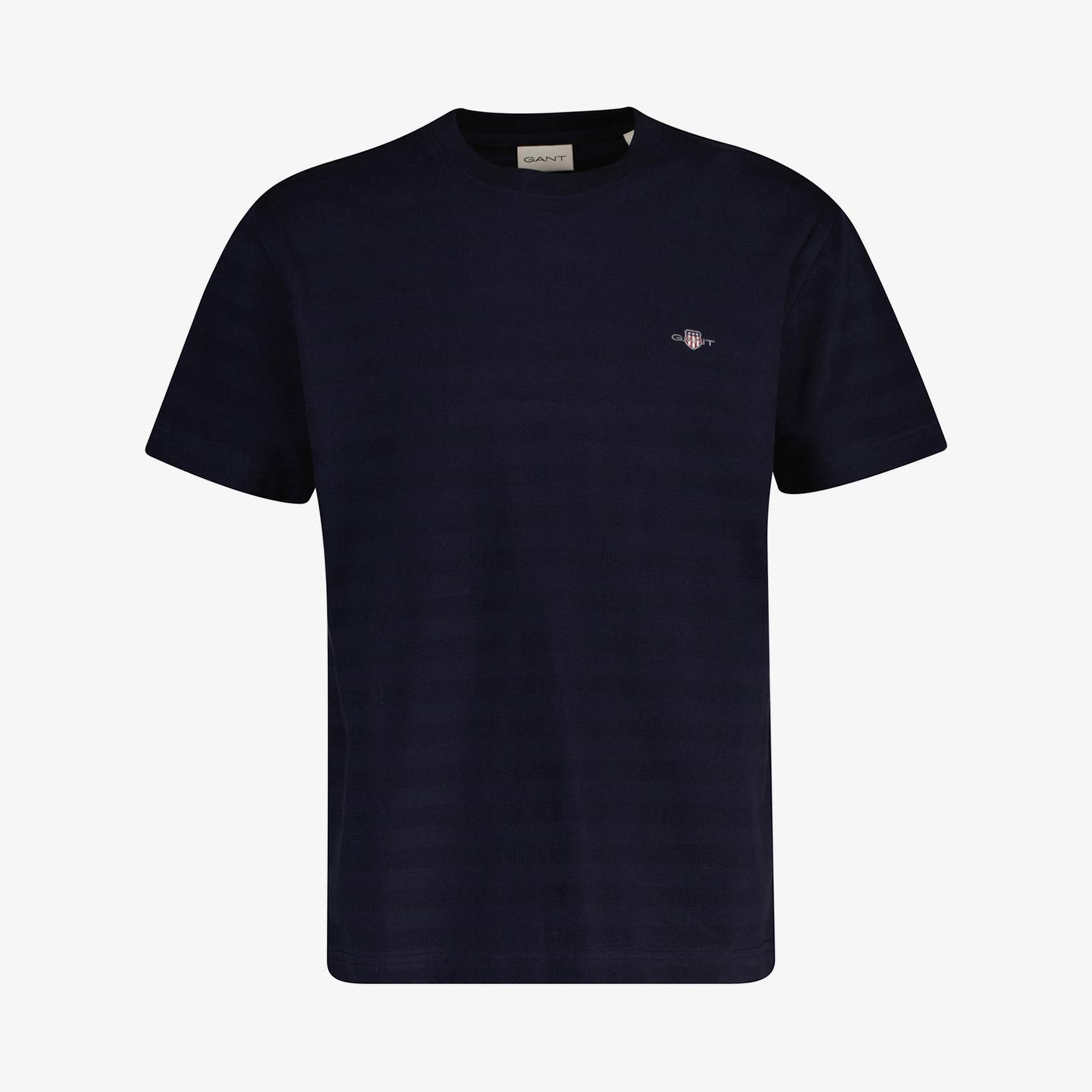 GANT Erkek Lacivert Bisiklet Yaka Regular Fit T-Shirt