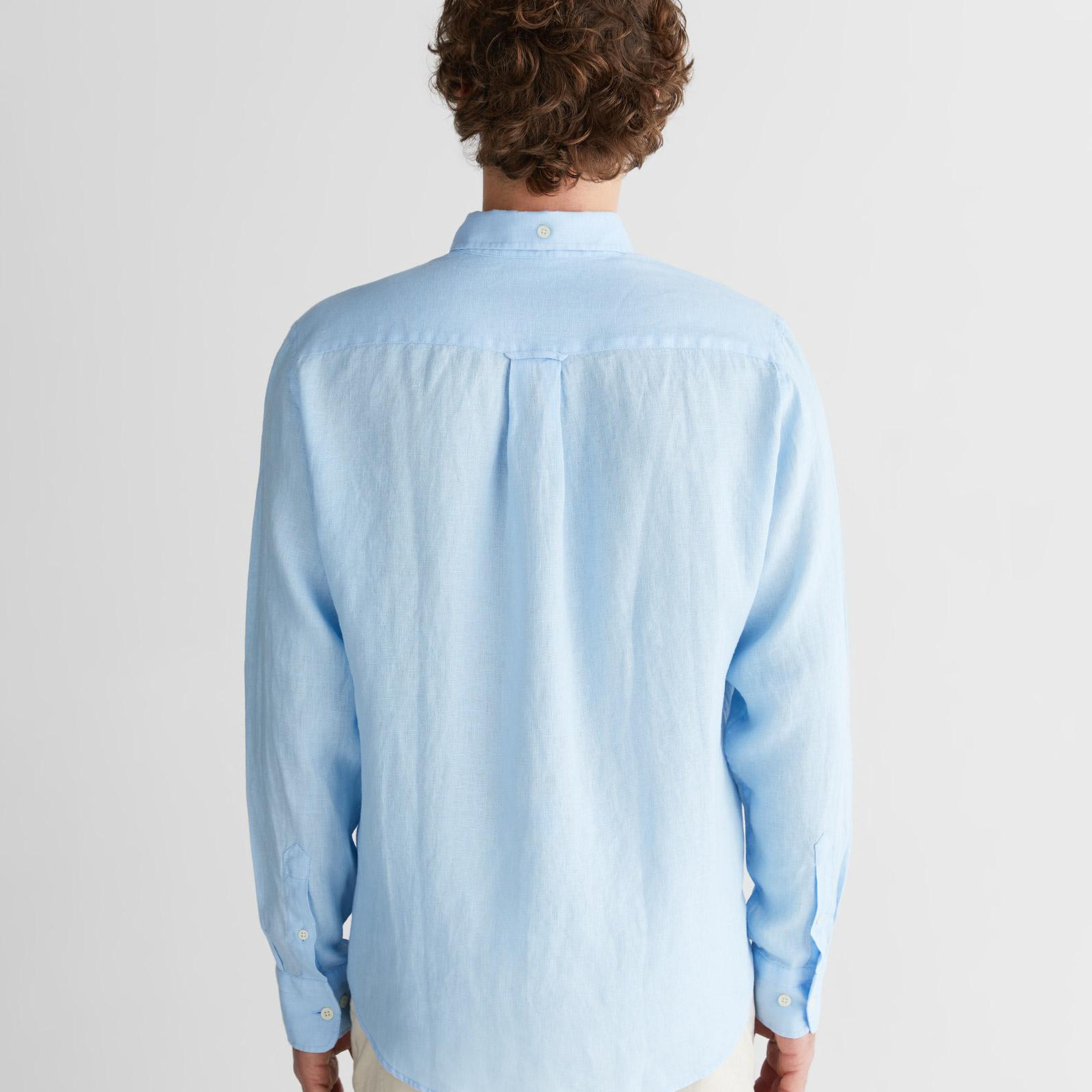 GANT Erkek Mavi Regular Fit Gömlek