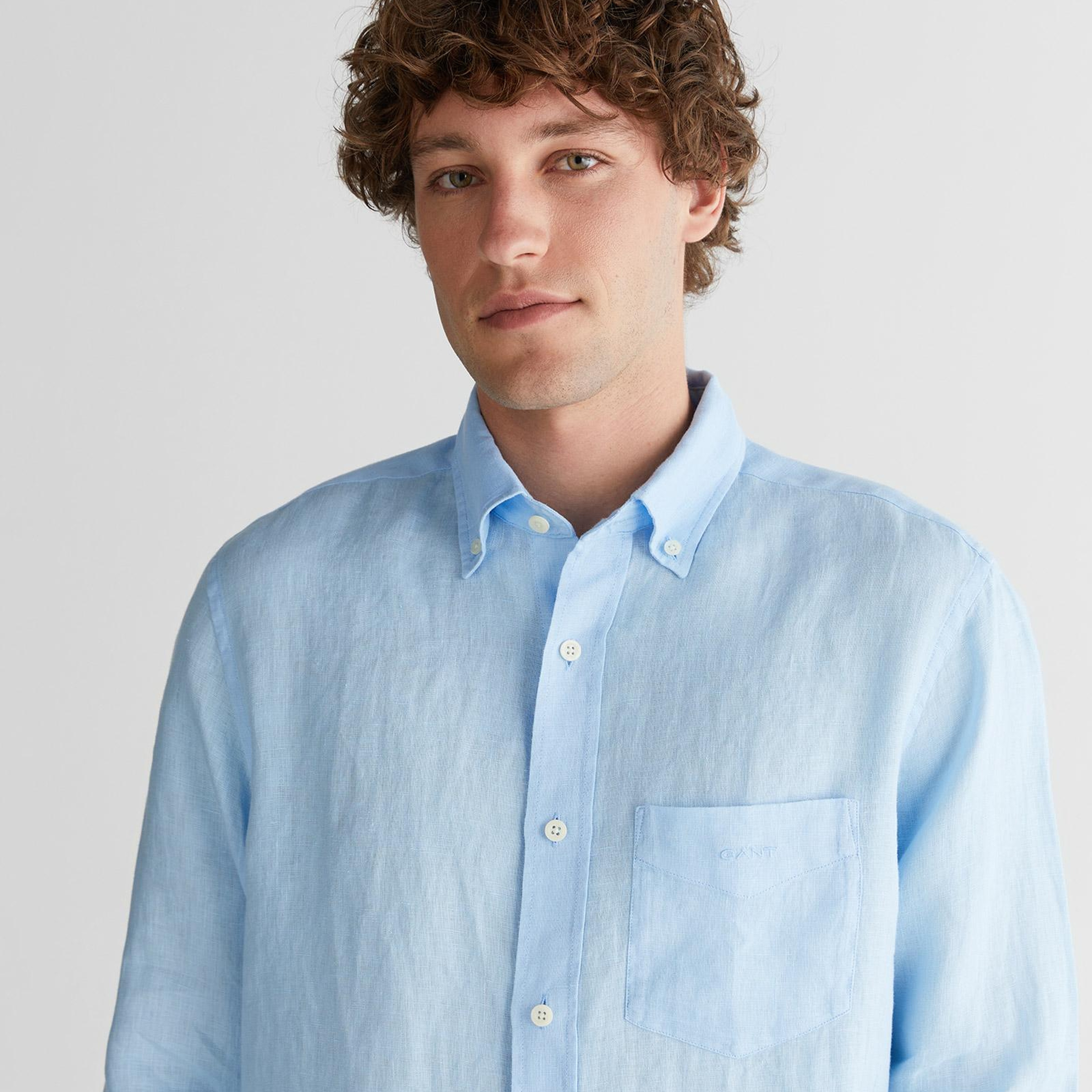 GANT Erkek Mavi Regular Fit Gömlek