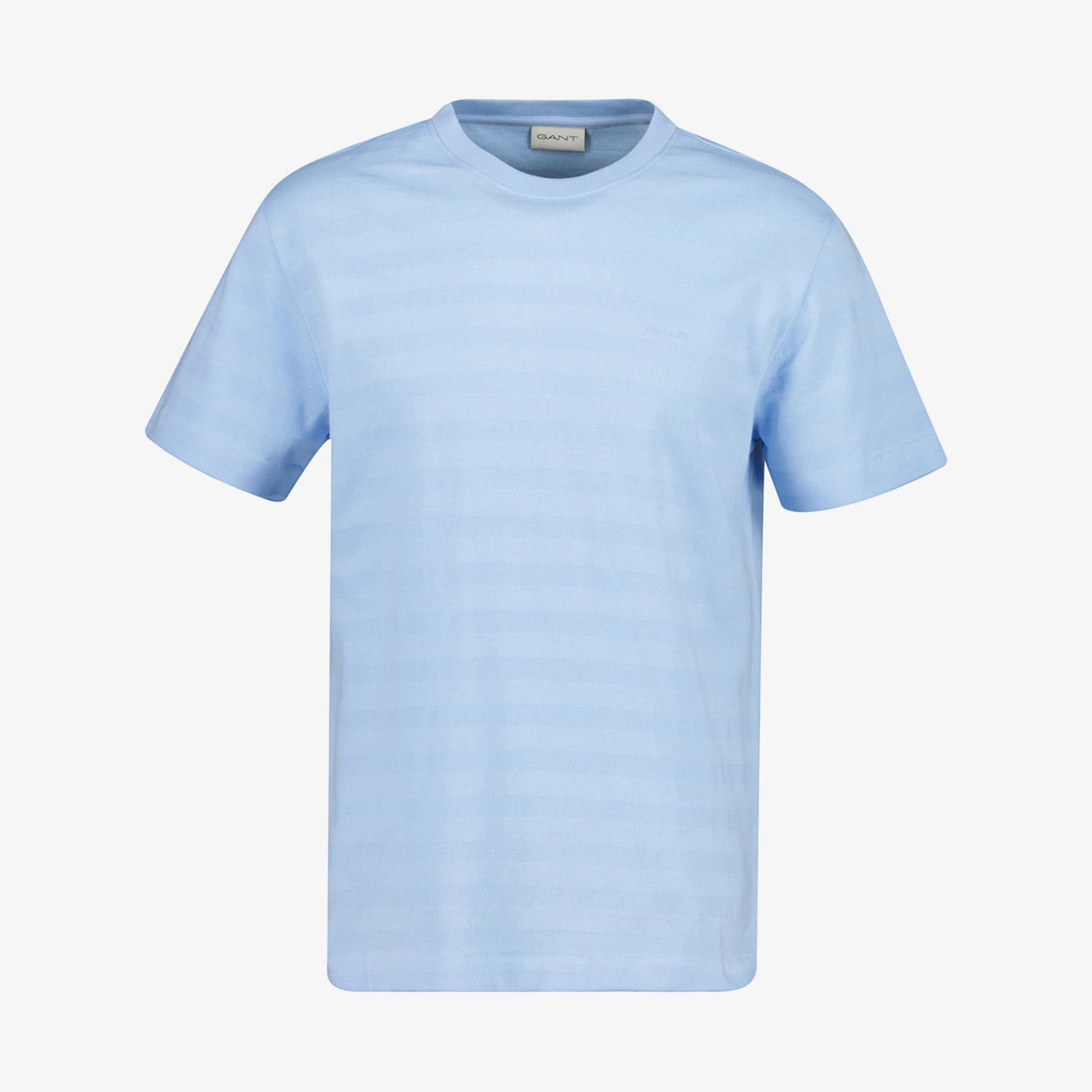 GANT Erkek Mavi Bisiklet Yaka Regular Fit T-Shirt