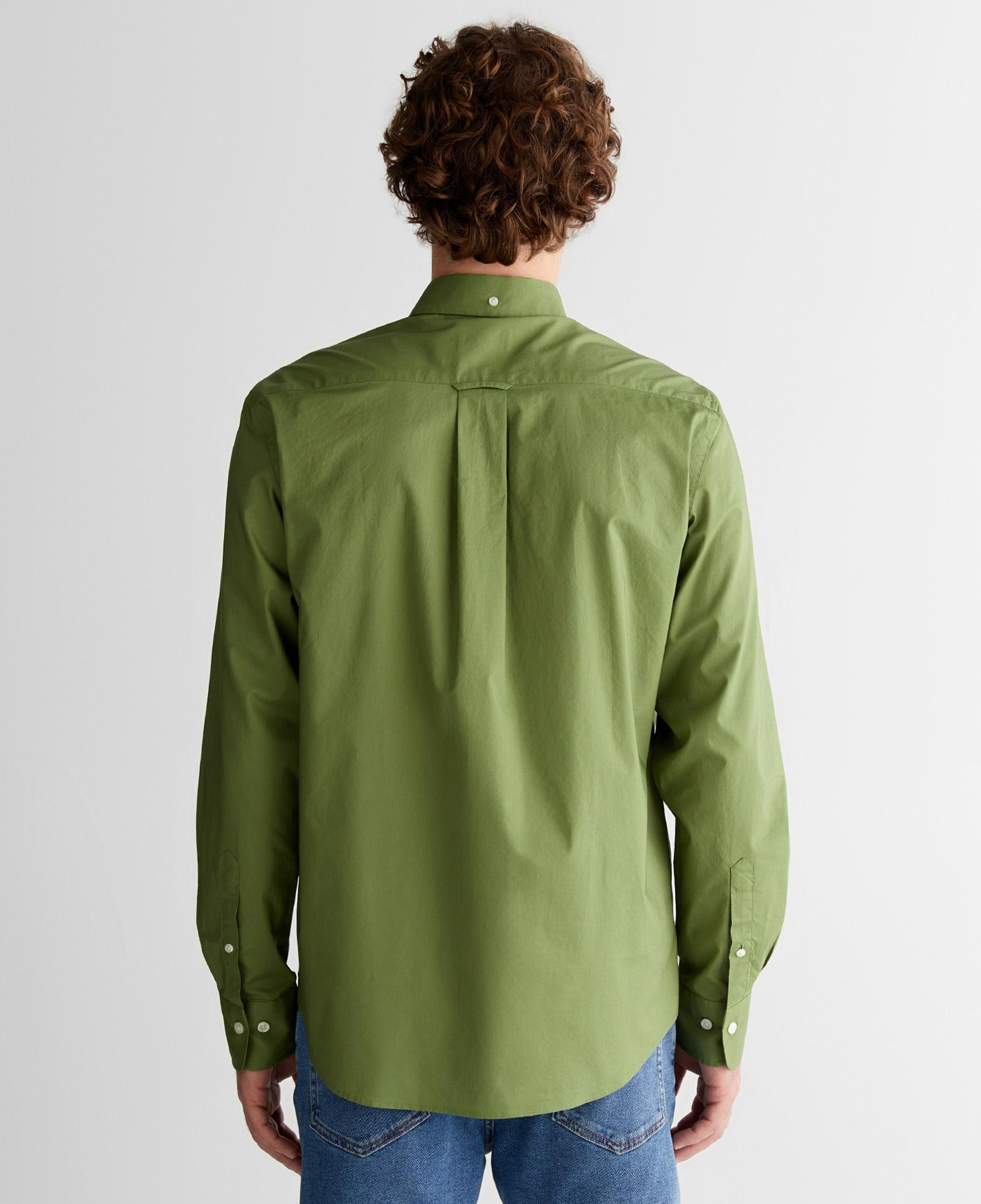GANT Erkek Yeşil Regular Fit Logolu Gömlek