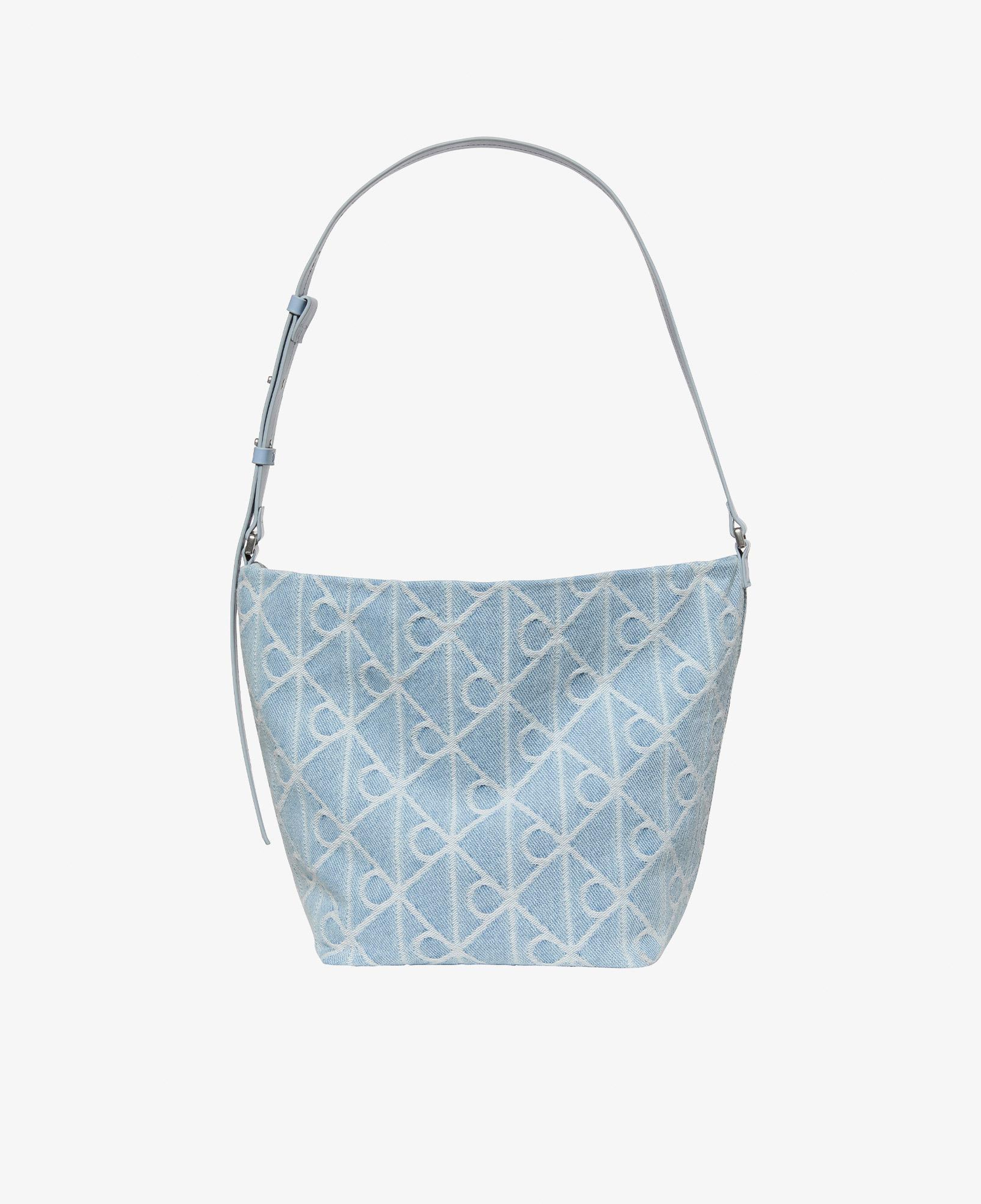 Calvin Klein Emblem Denim Bucket Kadın Mavi El Çantası