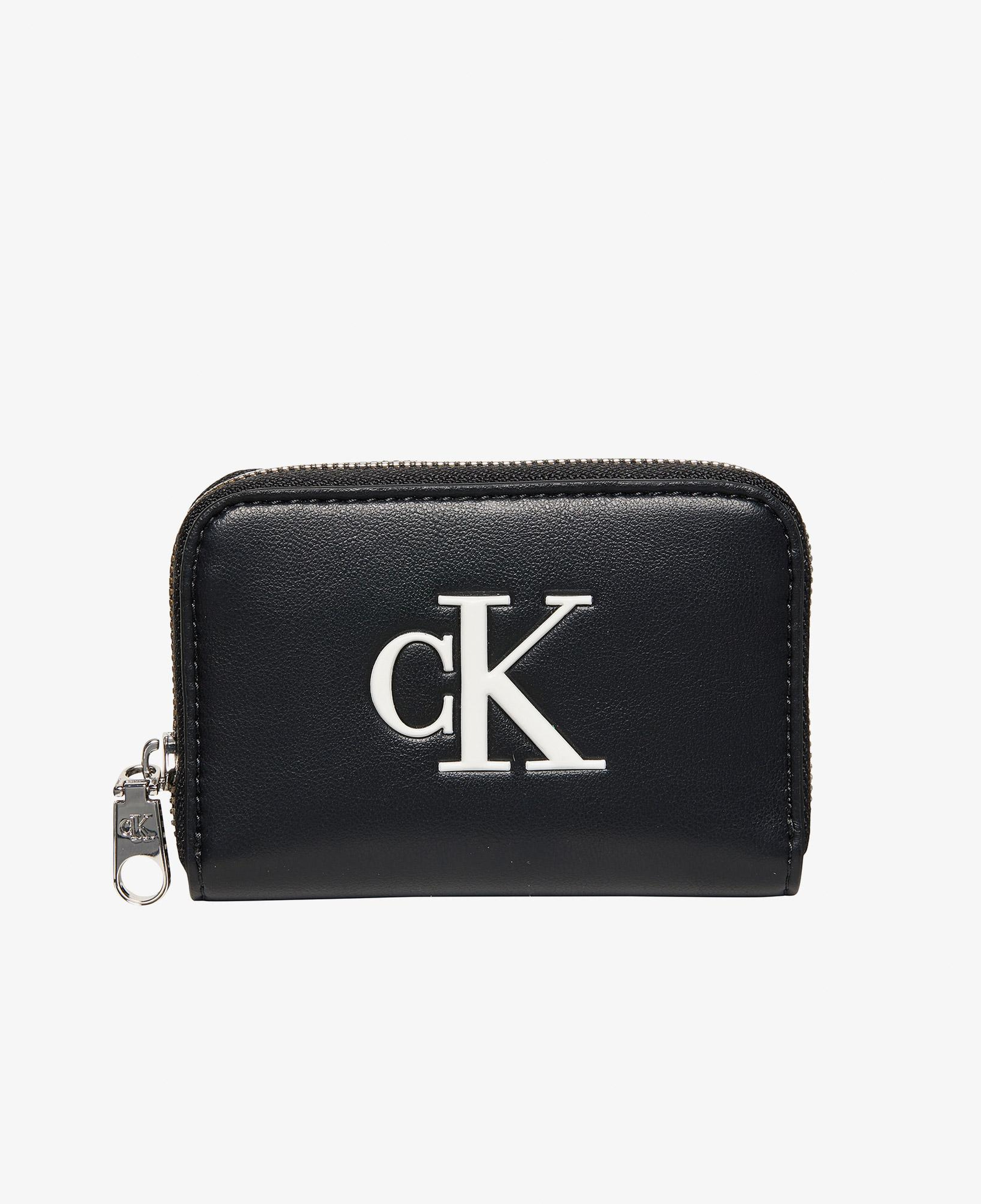 Calvin Klein Bold Medium Zip Around Kadın Siyah Cüzdan