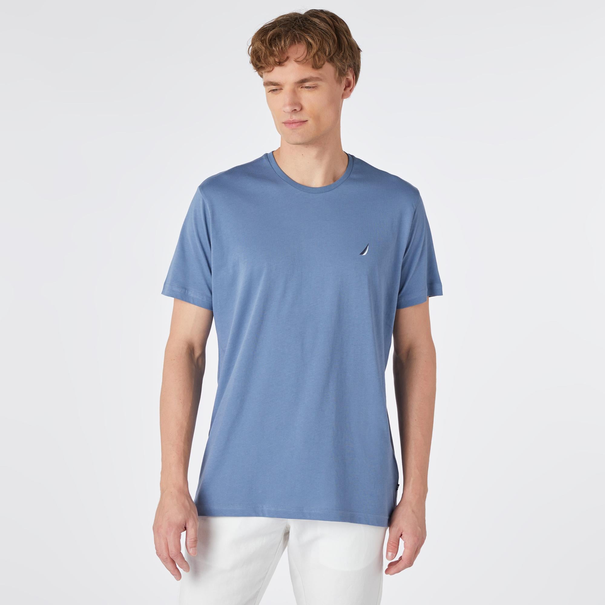 Nautica Erkek Mavi Standart Fit T-Shirt