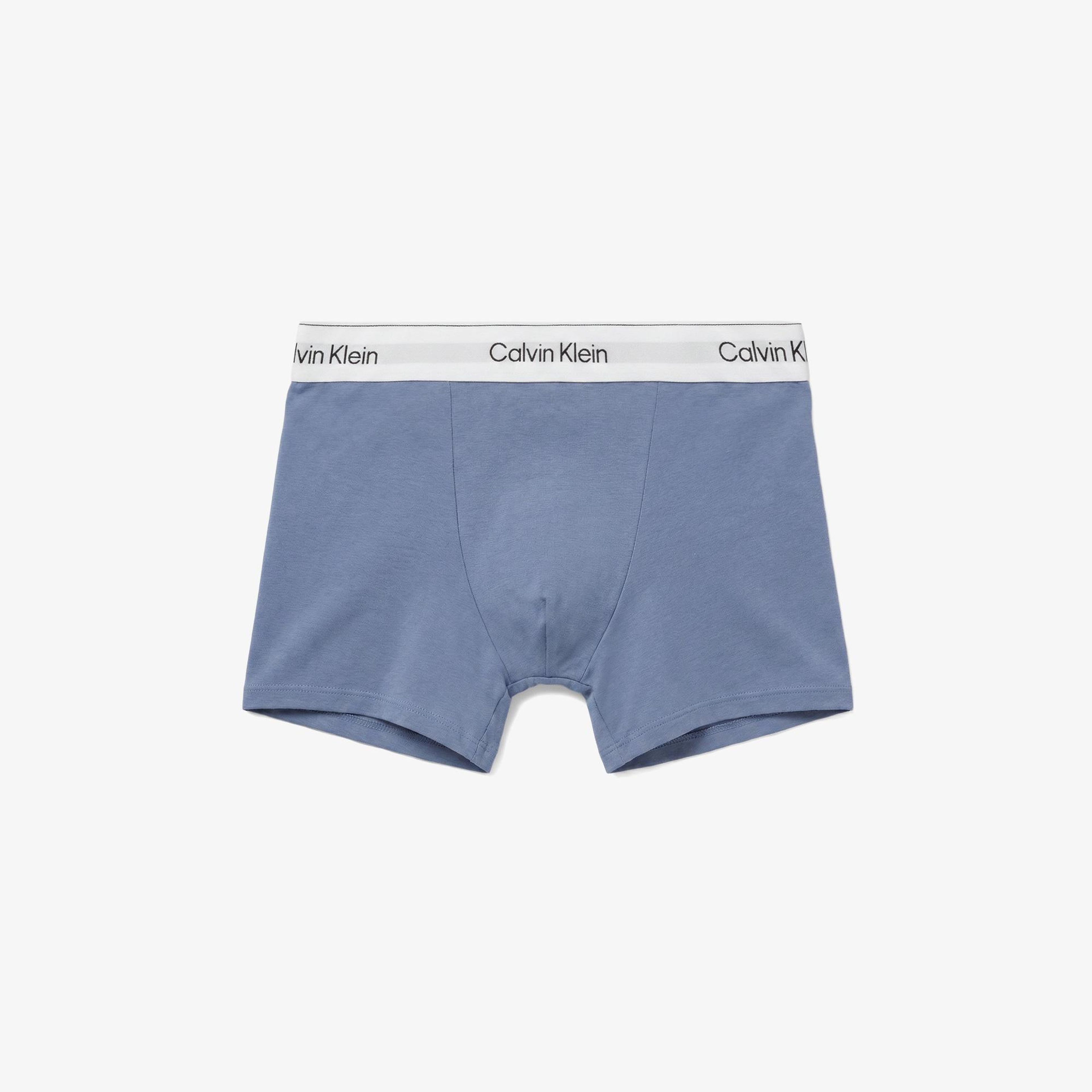 Calvin Klein Relaxed Fit Trunk 3'lü Erkek Mavi Boxer