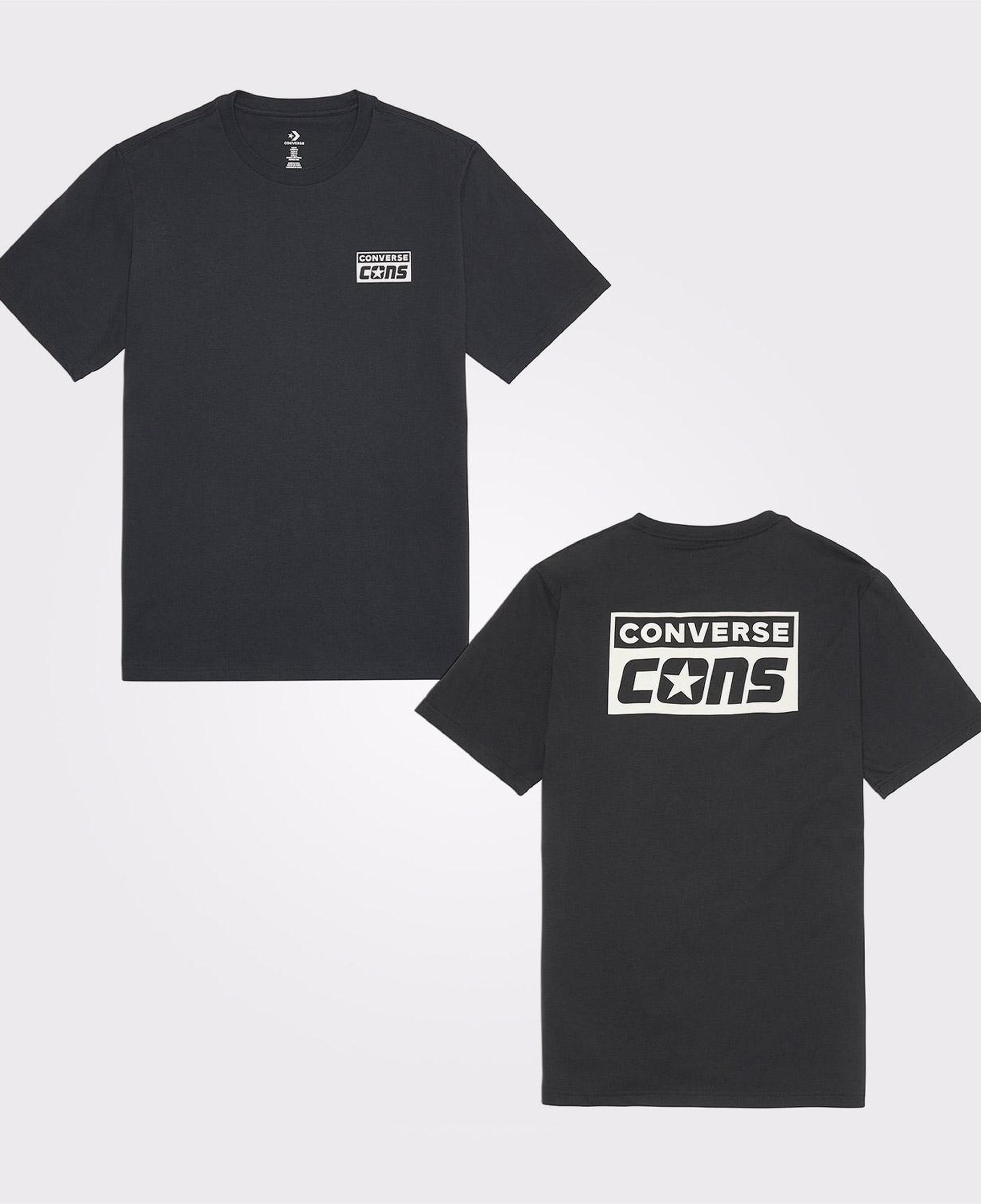 Converse Grafik Baskılı Erkek Siyah T-Shirt
