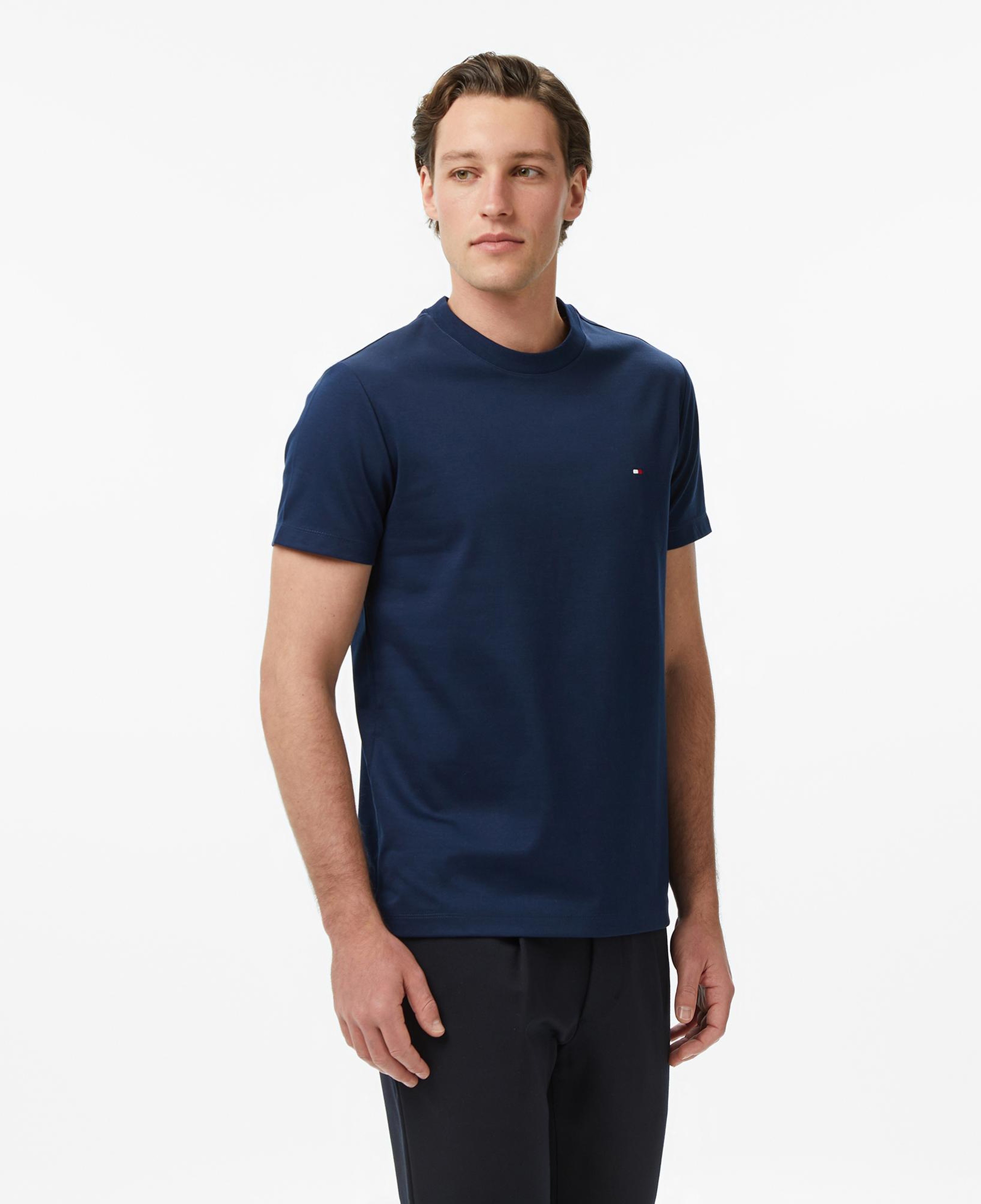 Tommy Hilfiger Elevated Essentials Erkek Lacivert T-Shirt