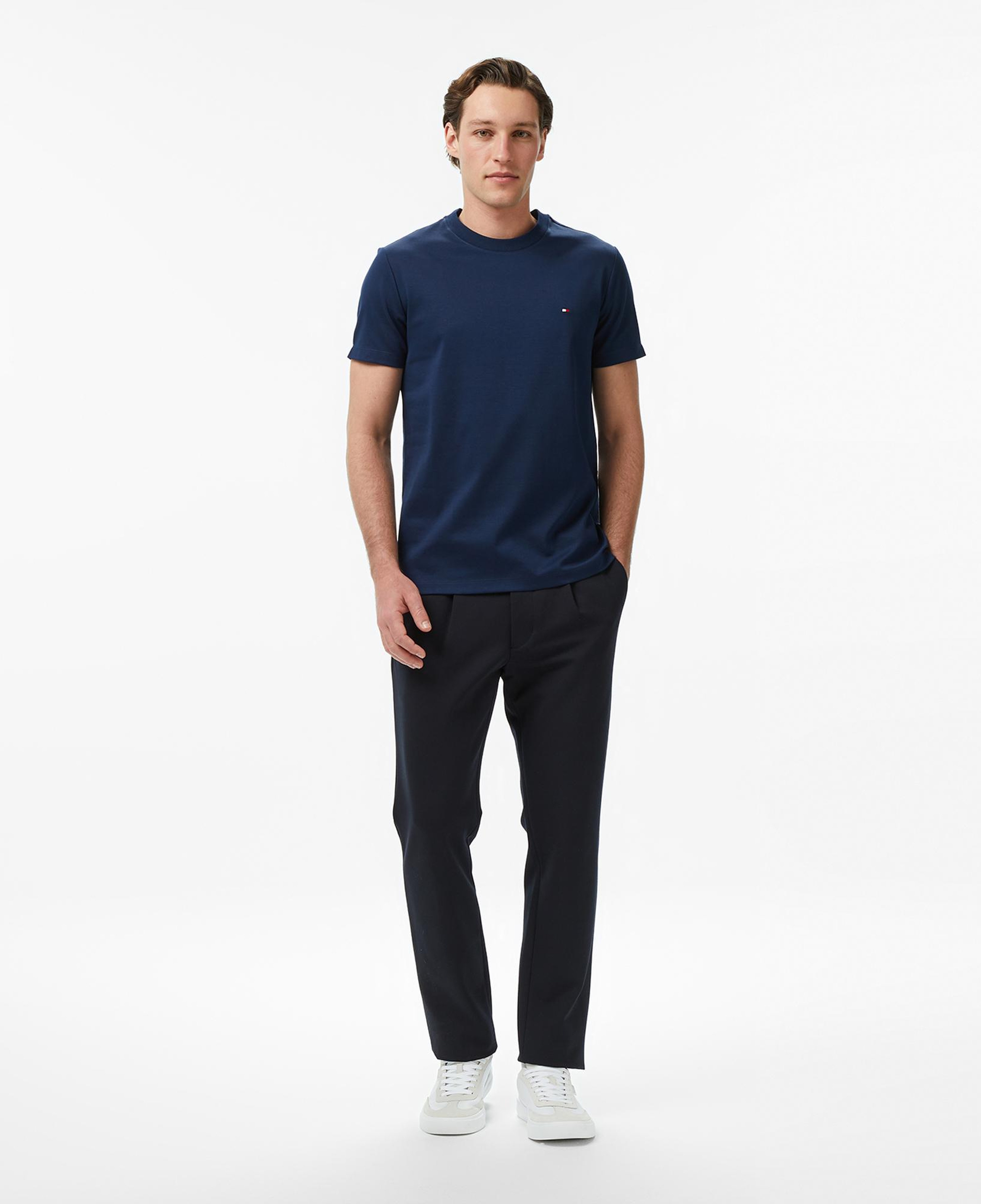 Tommy Hilfiger Elevated Essentials Erkek Lacivert T-Shirt