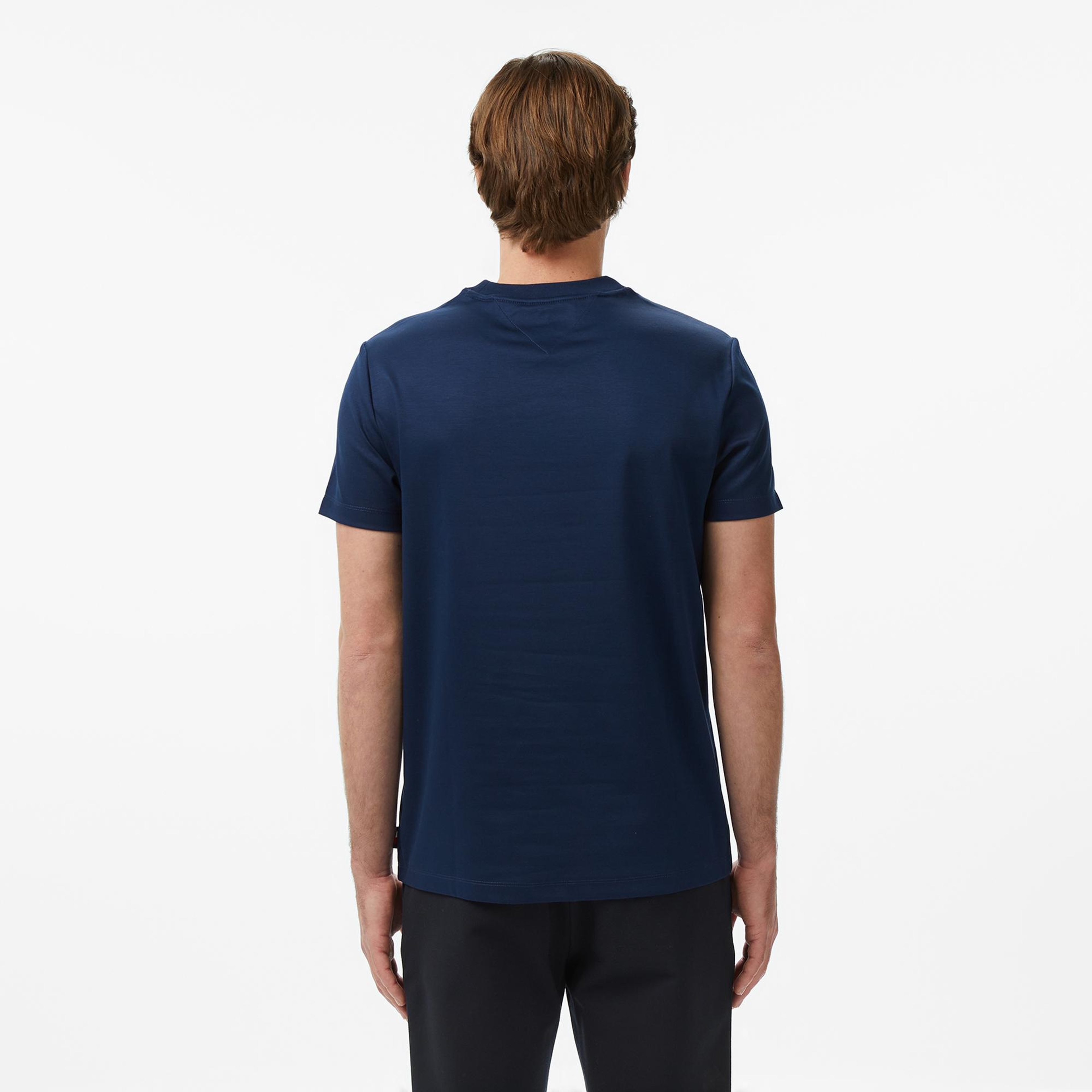 Tommy Hilfiger Elevated Essentials Erkek Lacivert T-Shirt
