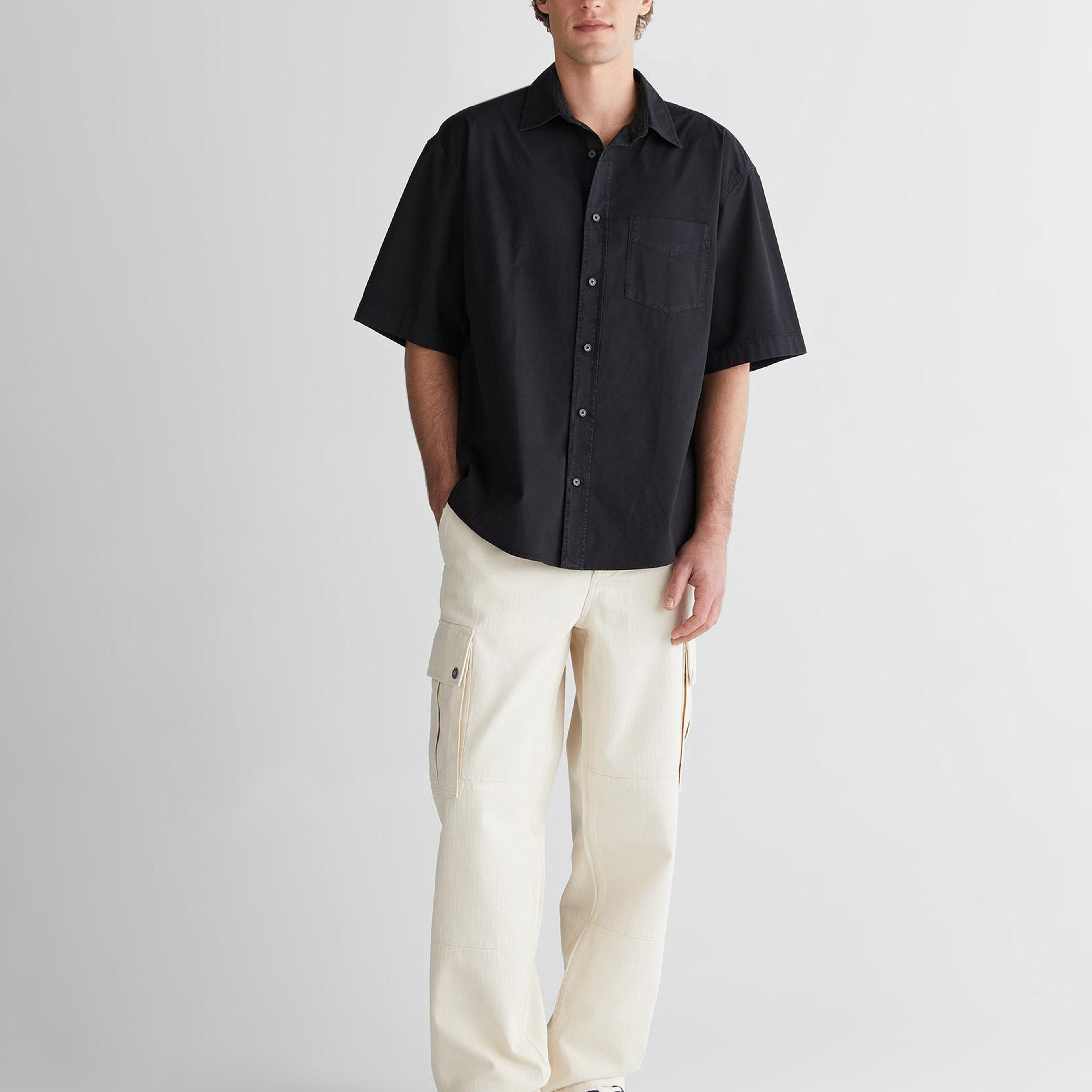 GANT Erkek Krem Relaxed Fit Kargo Pantolon