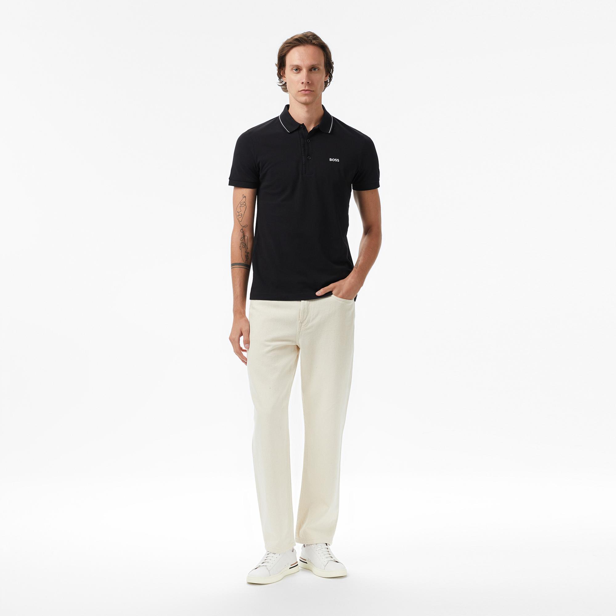 Boss Paule 4 Erkek Siyah Polo