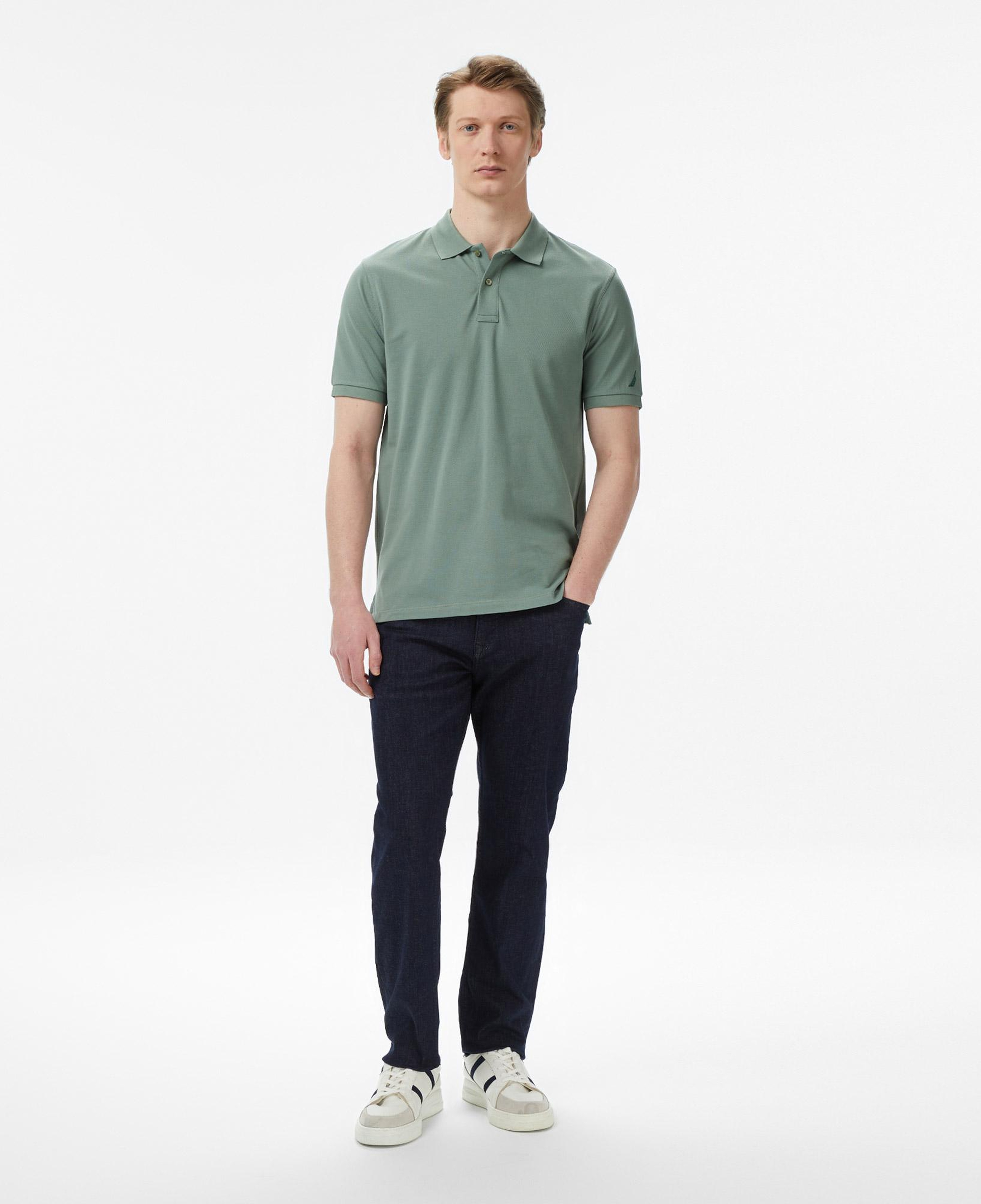 Nautica Erkek Yeşil Regular Fit Polo Yaka T-Shirt