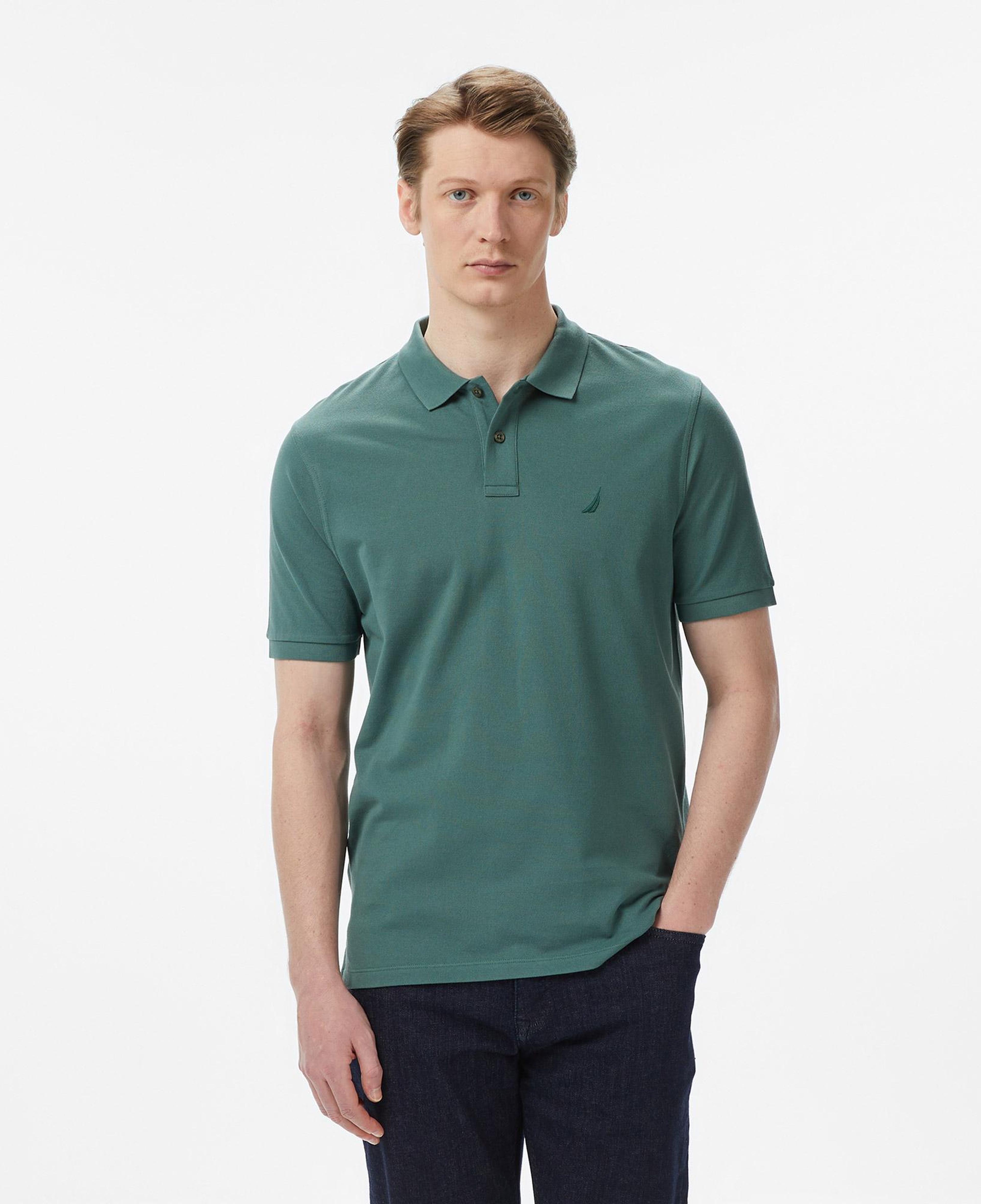 Nautica Erkek Yeşil Regular Fit Polo Yaka T-Shirt