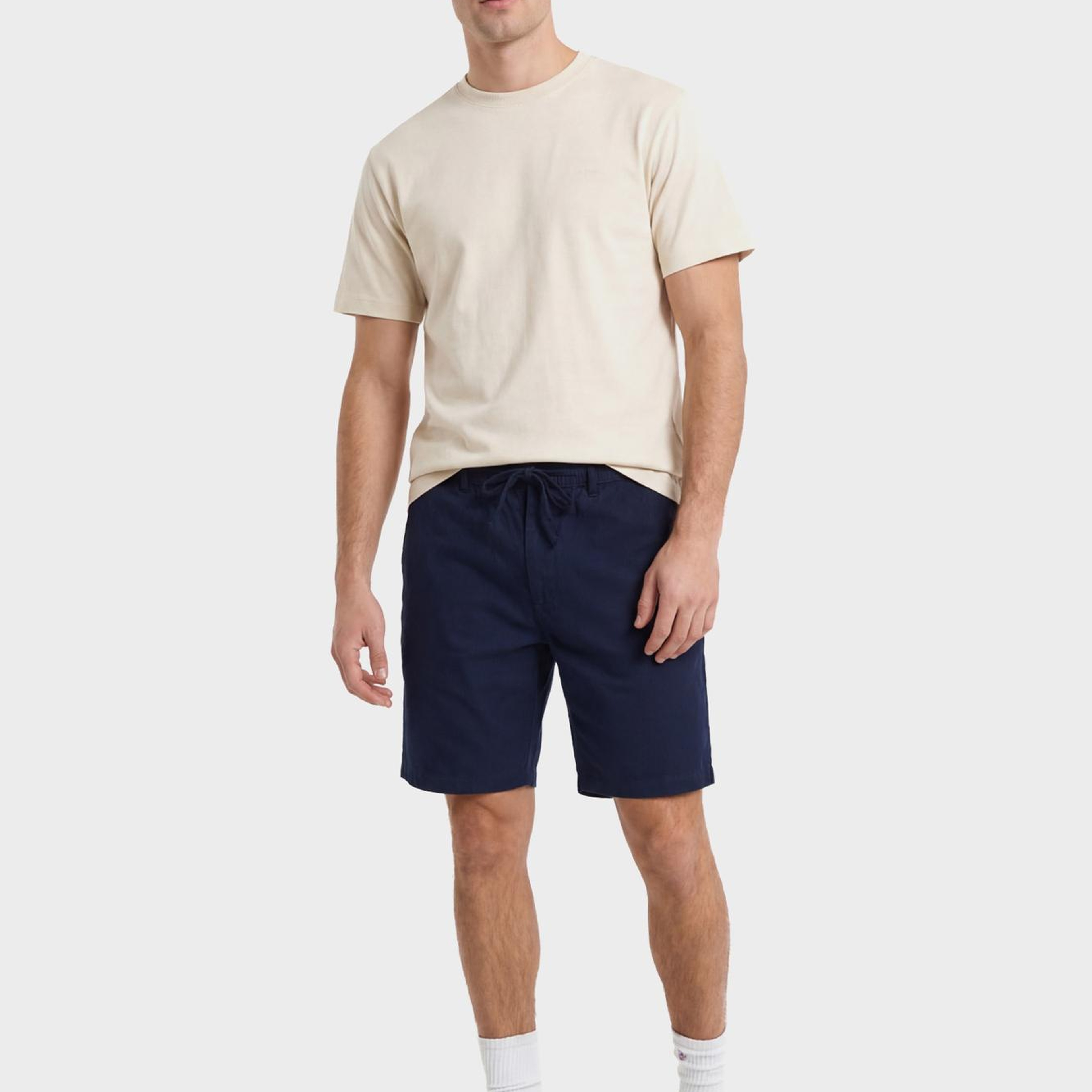 GANT Erkek Krem Bisiklet Yaka Regular Fit T-Shirt