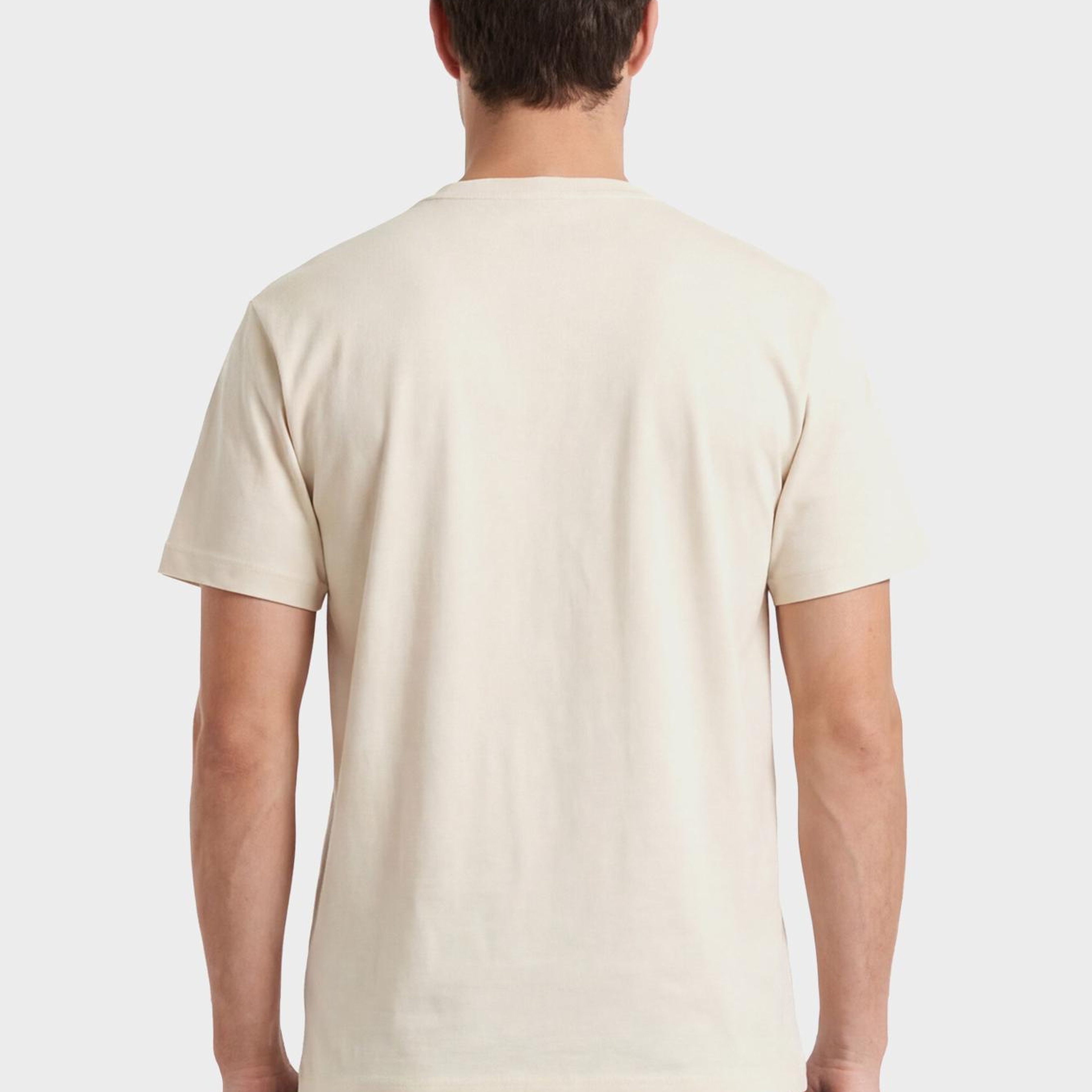 GANT Erkek Krem Bisiklet Yaka Regular Fit T-Shirt