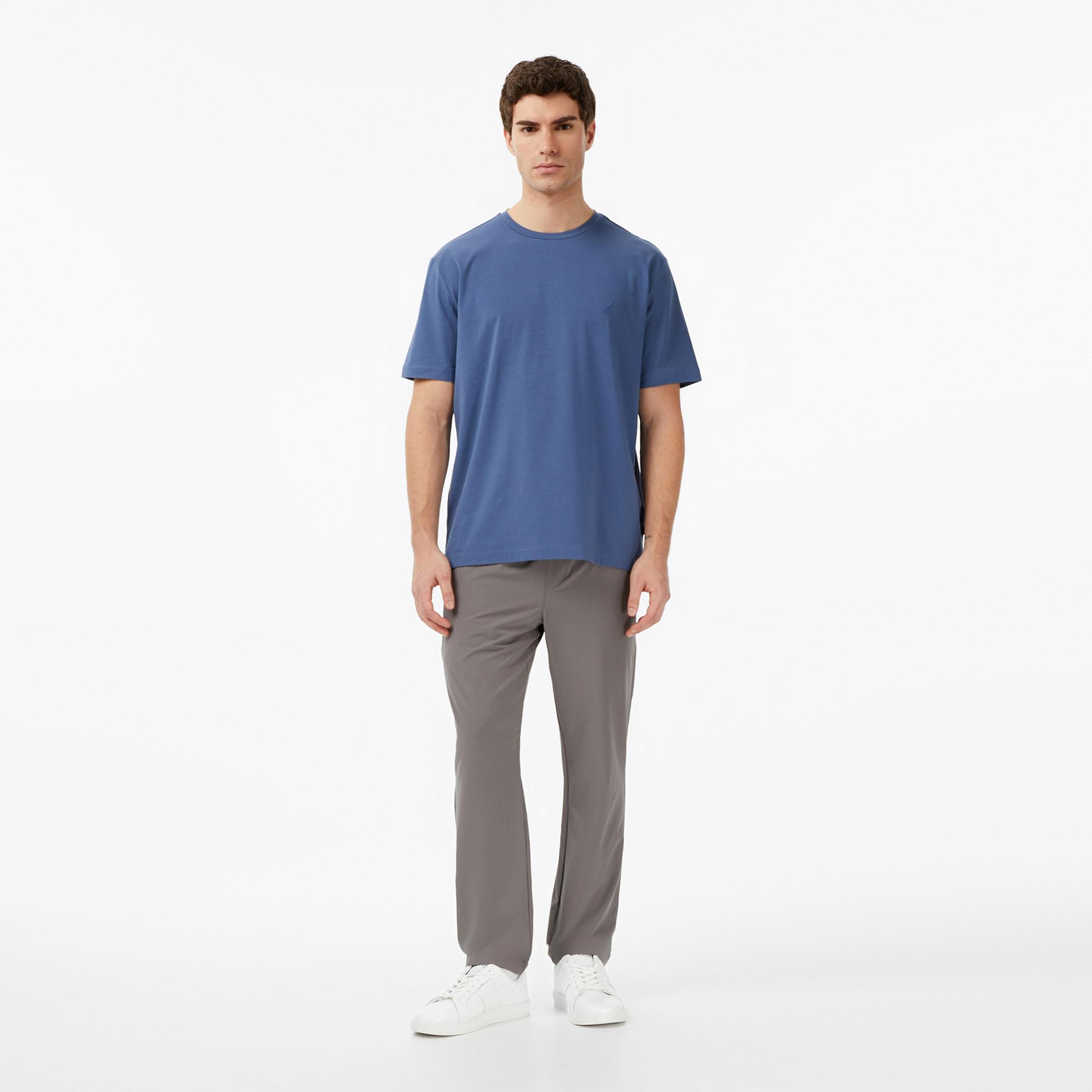 Nautica Erkek Gri Slim Fit Teknik Pantolon