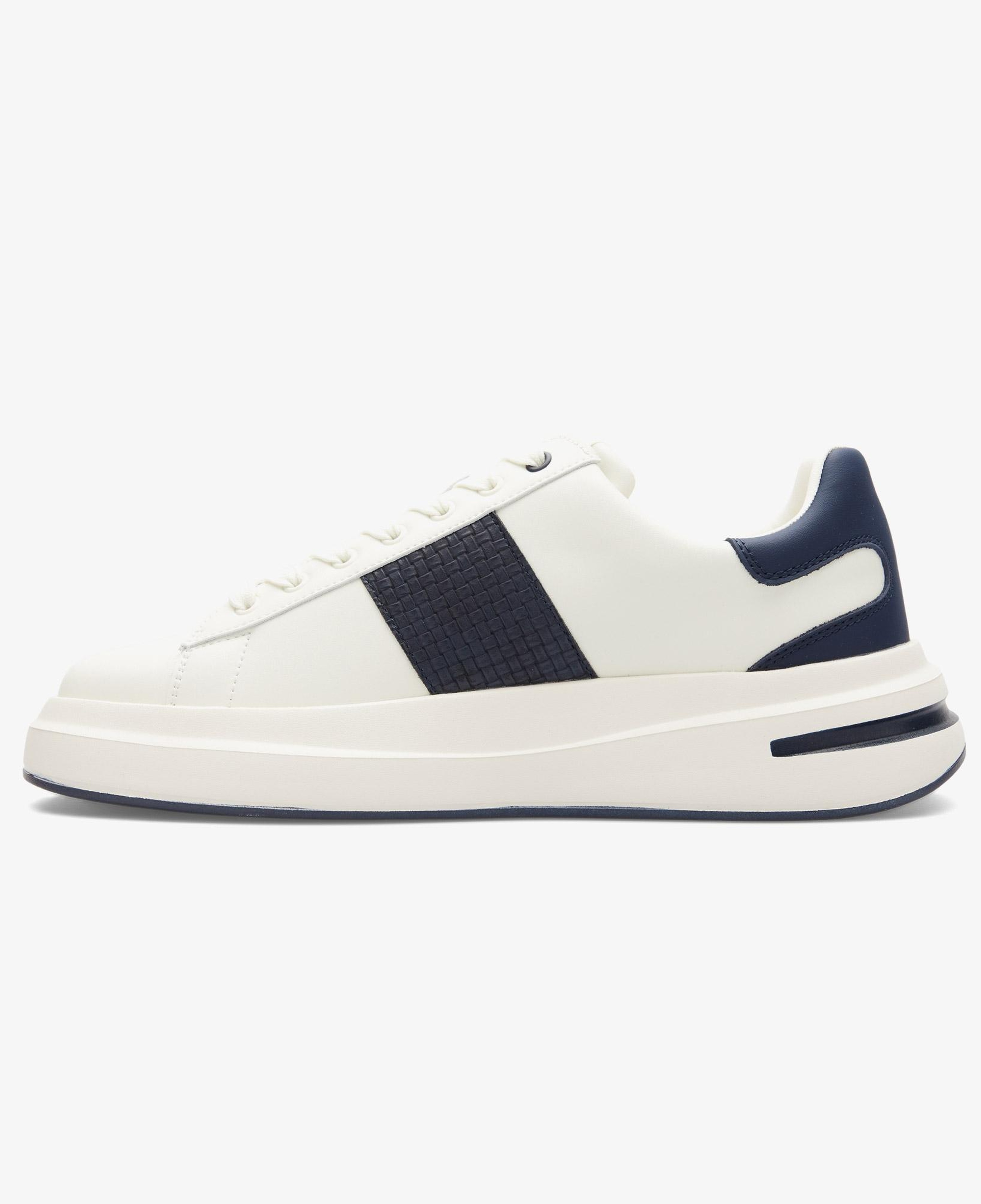 Guess Elba Deri Erkek Beyaz/Lacivert Sneaker
