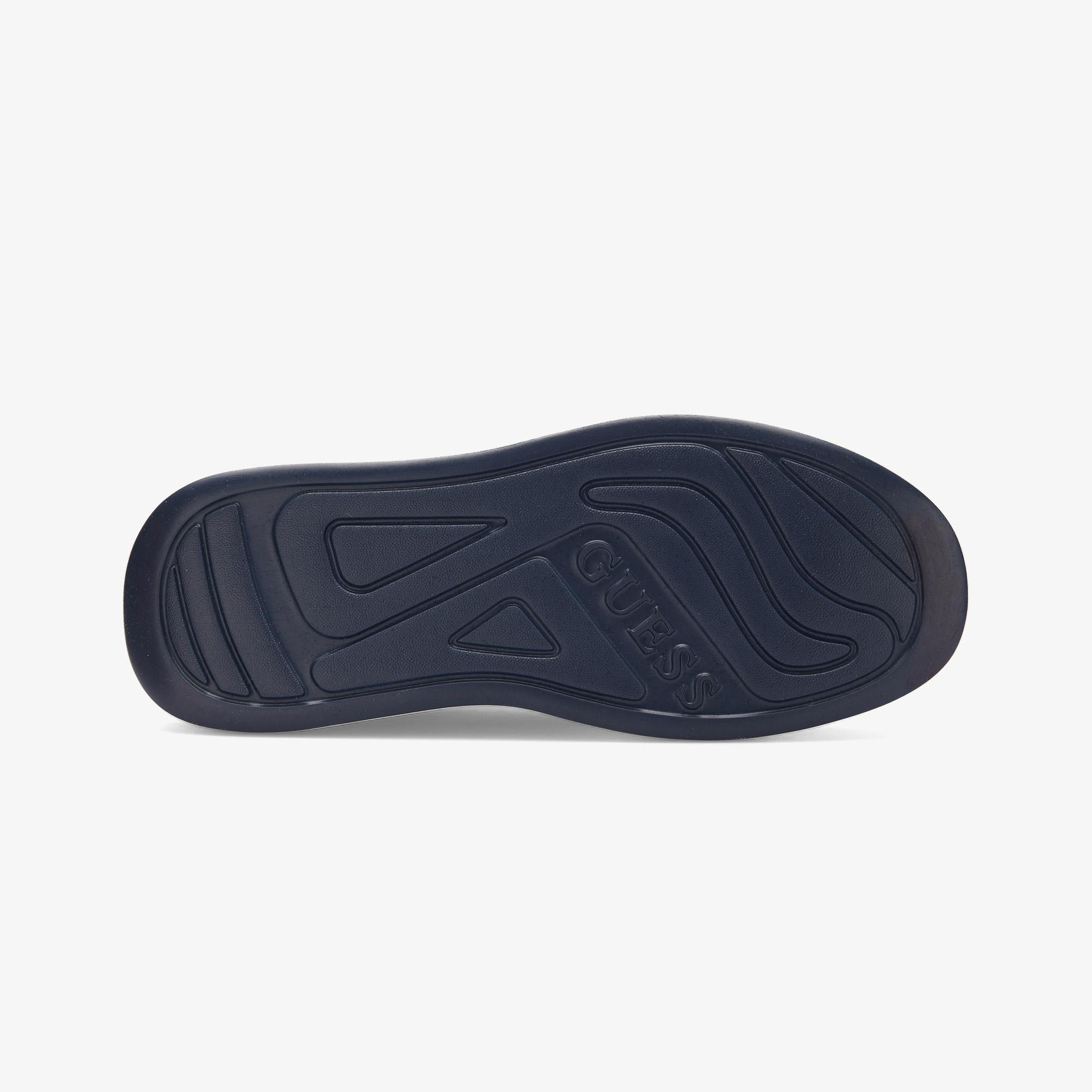 Guess Elba Deri Erkek Beyaz/Lacivert Sneaker