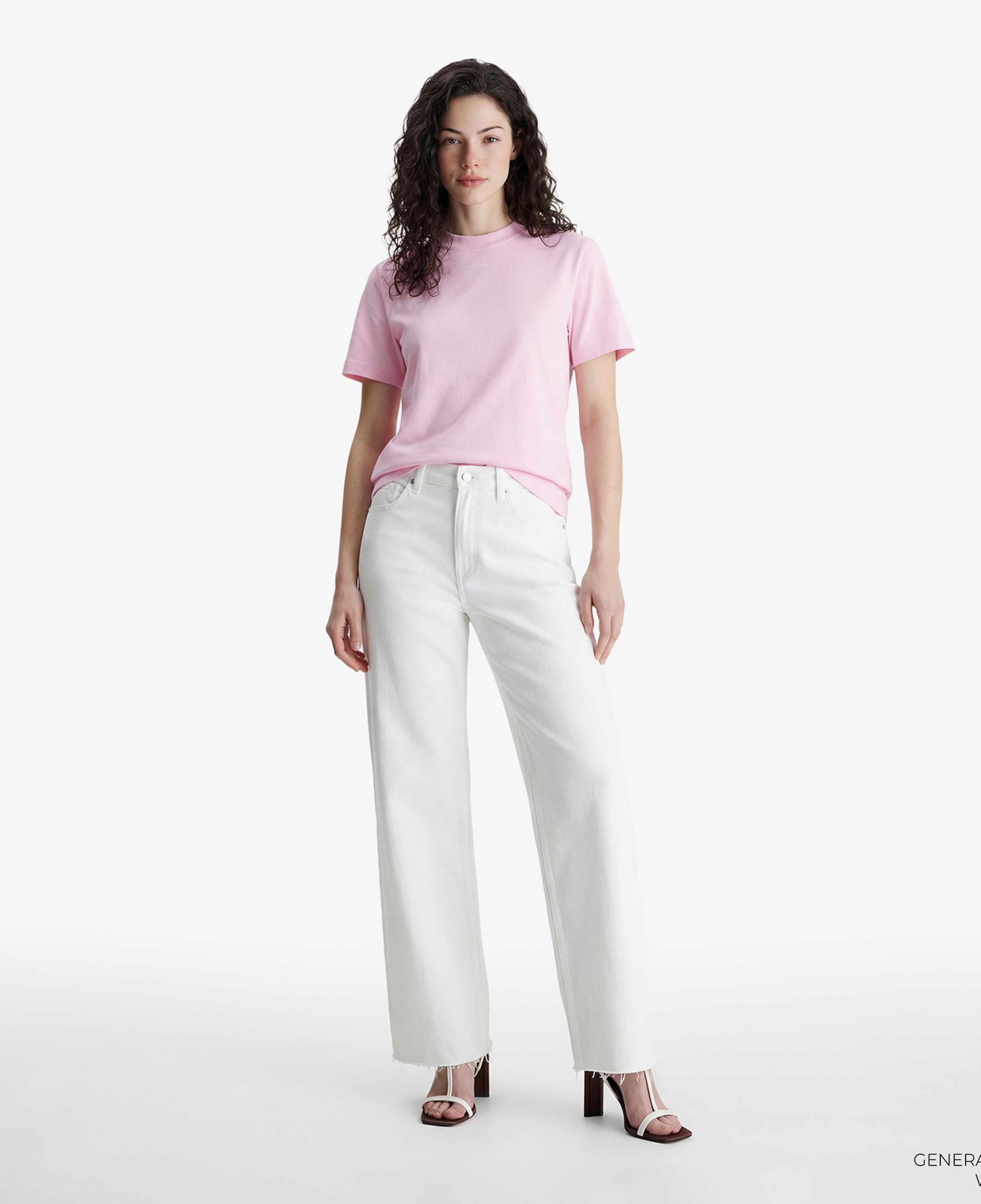 Calvin Klein 20S Classic Logo  Kadın Pembe T-Shirt