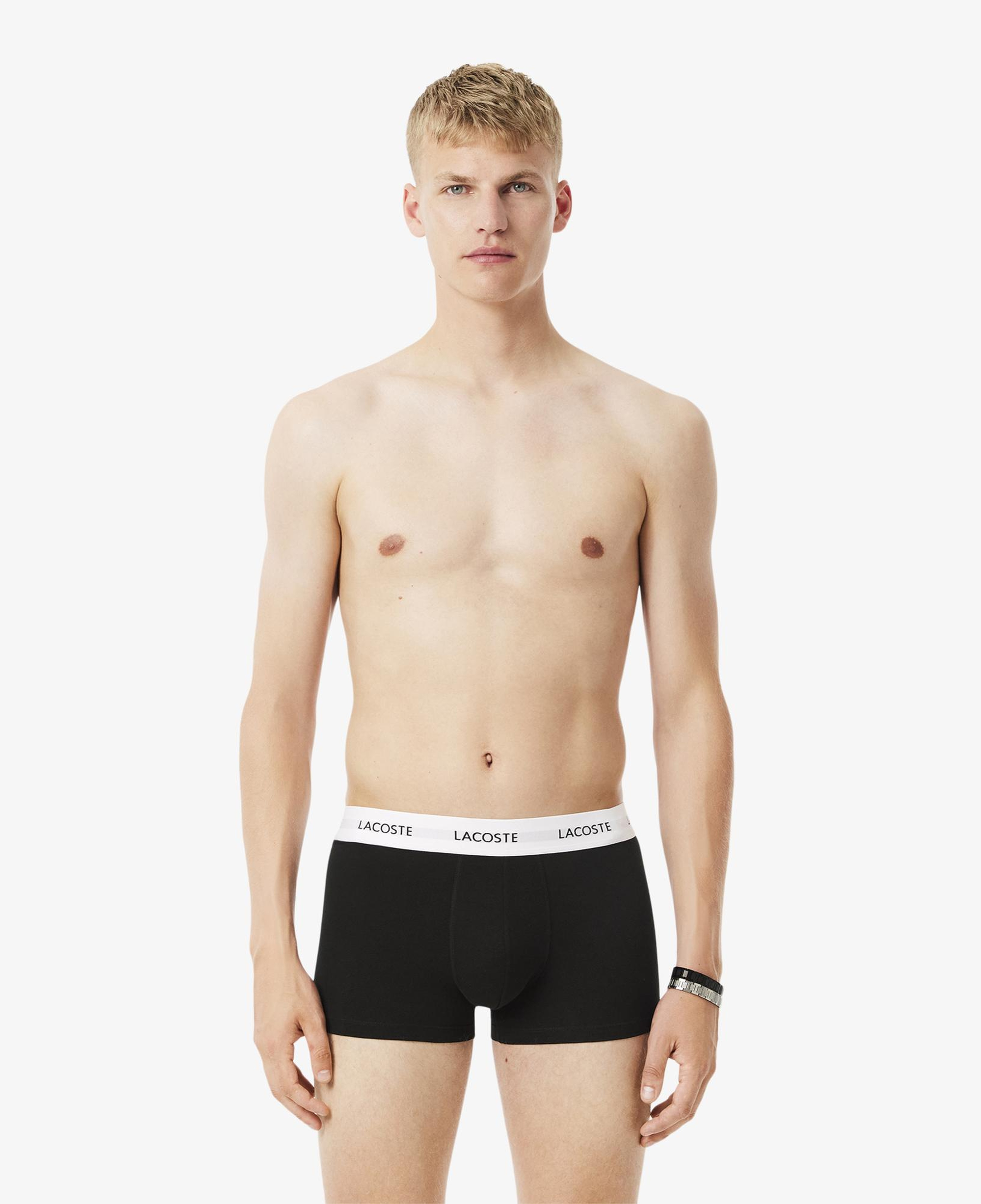 Lacoste Erkek 3'lü Siyah Boxer