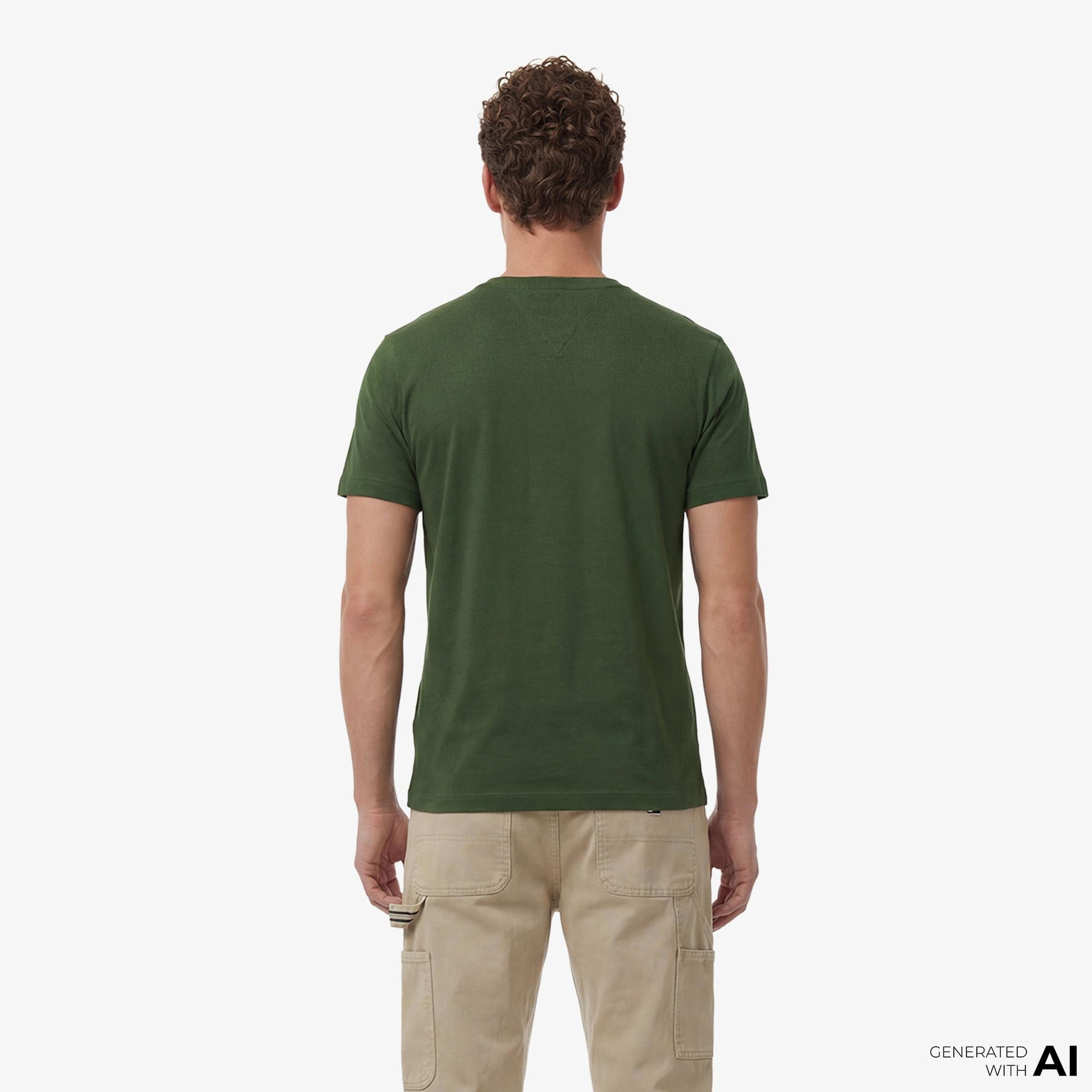 Tommy Hilfiger Core Essentials Erkek Yeşil T-Shirt