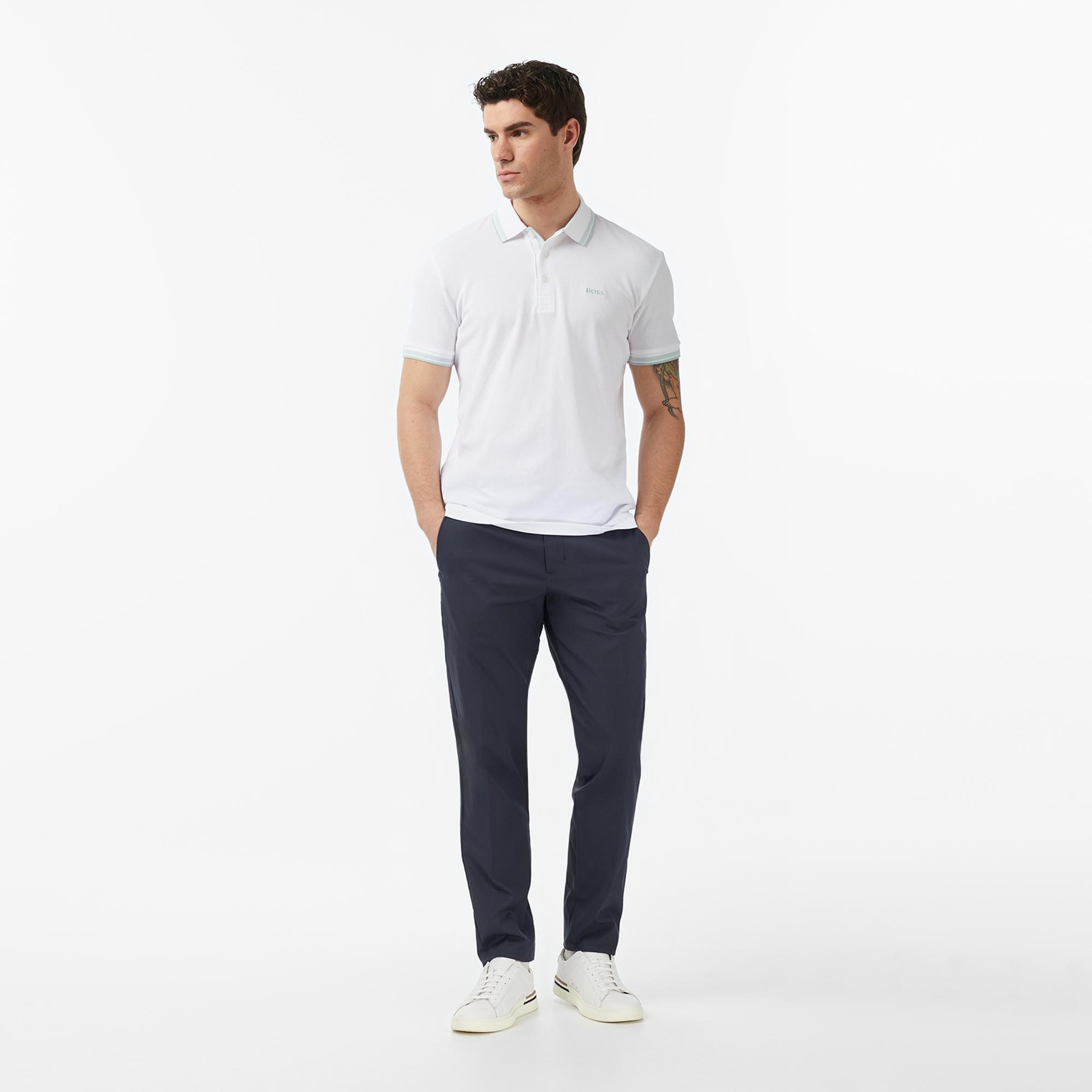 Boss Paddy Erkek Beyaz Polo