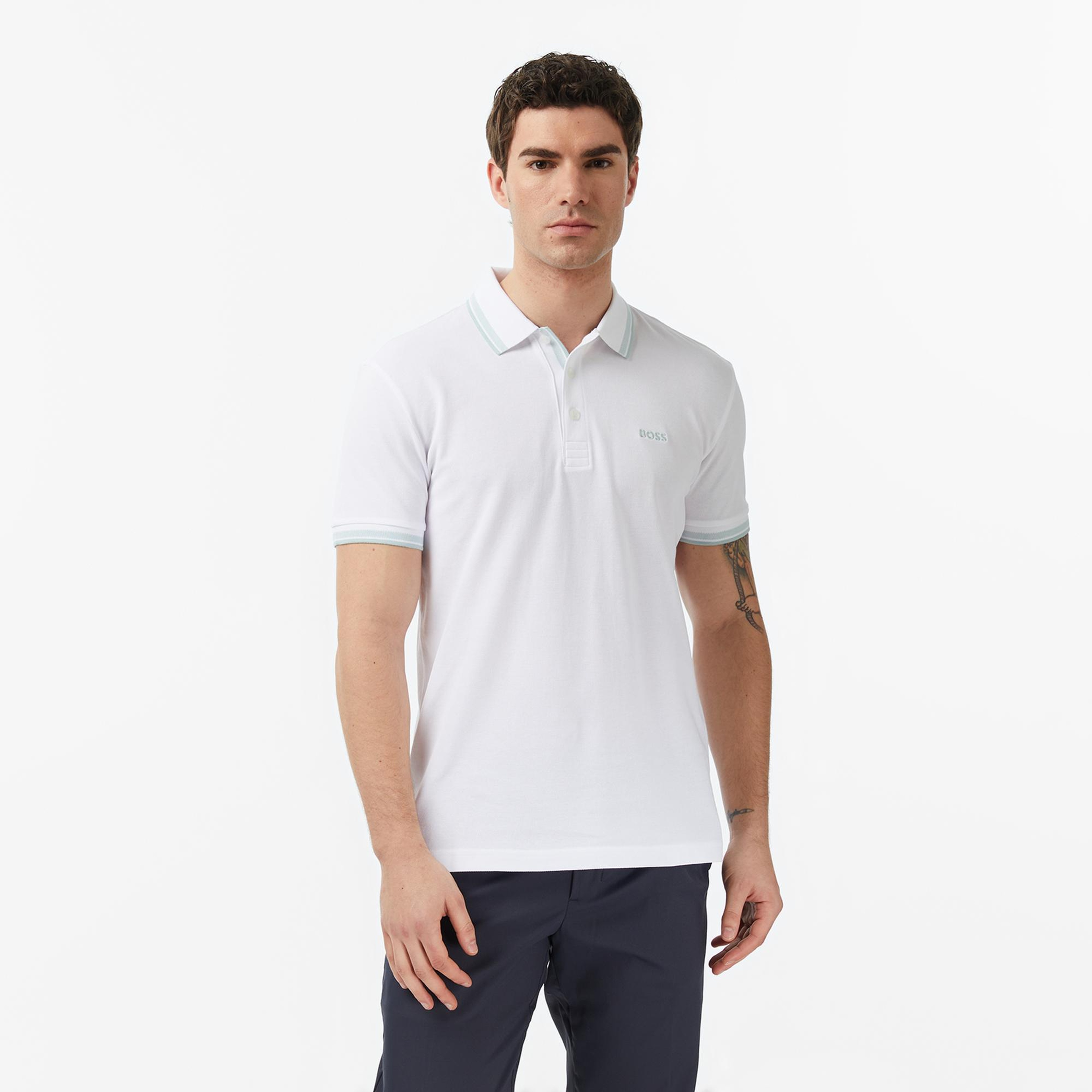 Boss Paddy Erkek Beyaz Polo