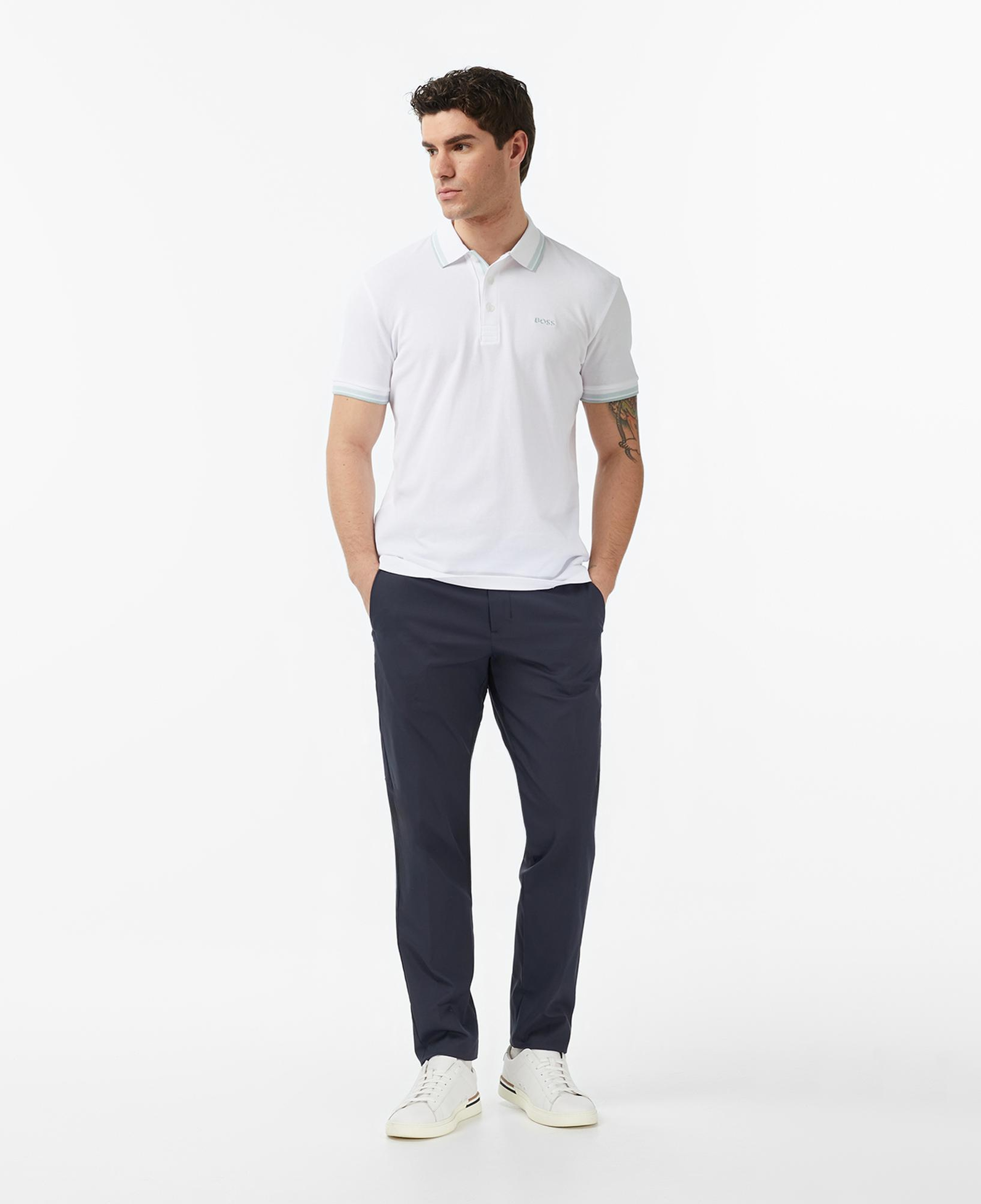 Boss Paddy Erkek Beyaz Polo