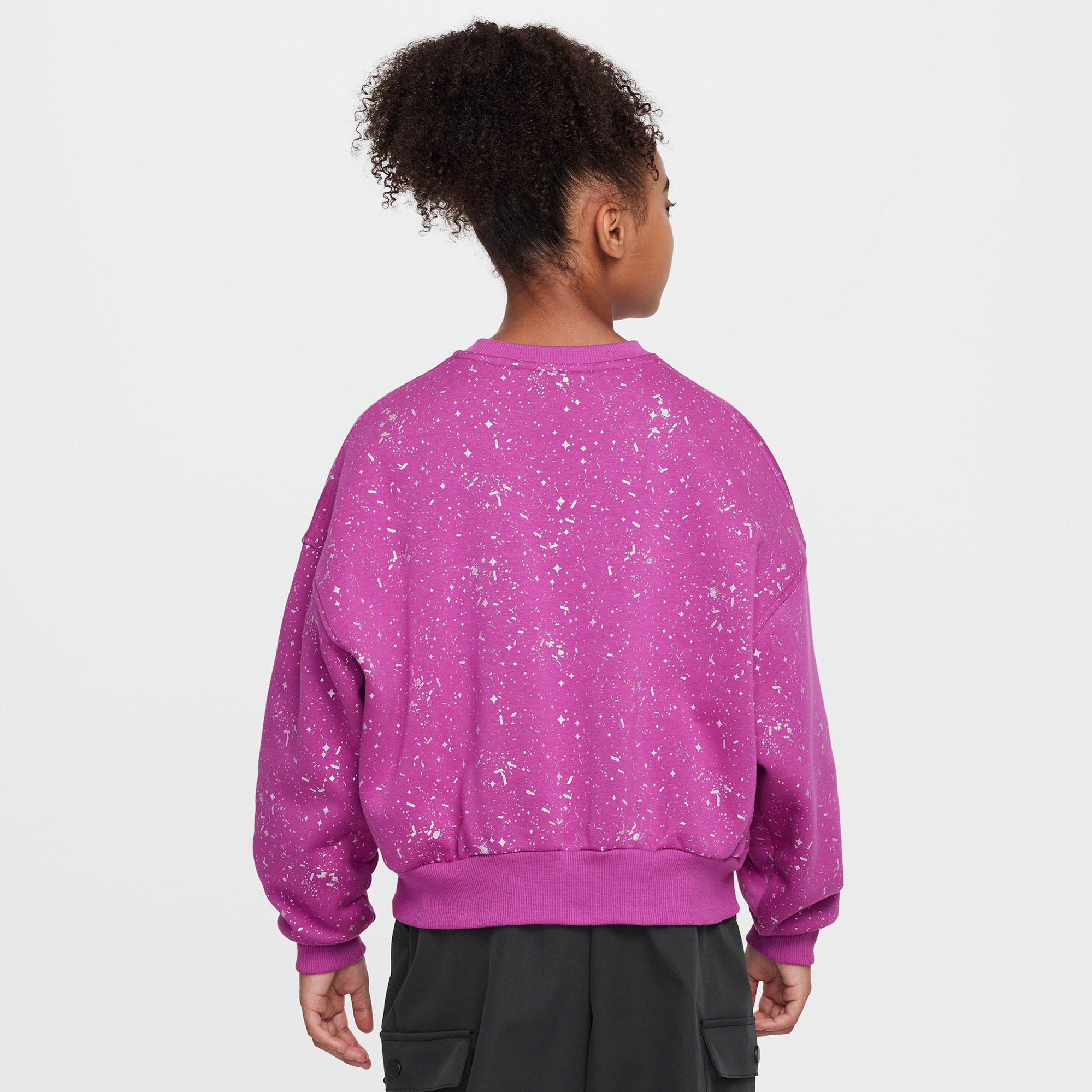 Nike Sportswear Club Fleece Çocuk Mor Sweatshirt