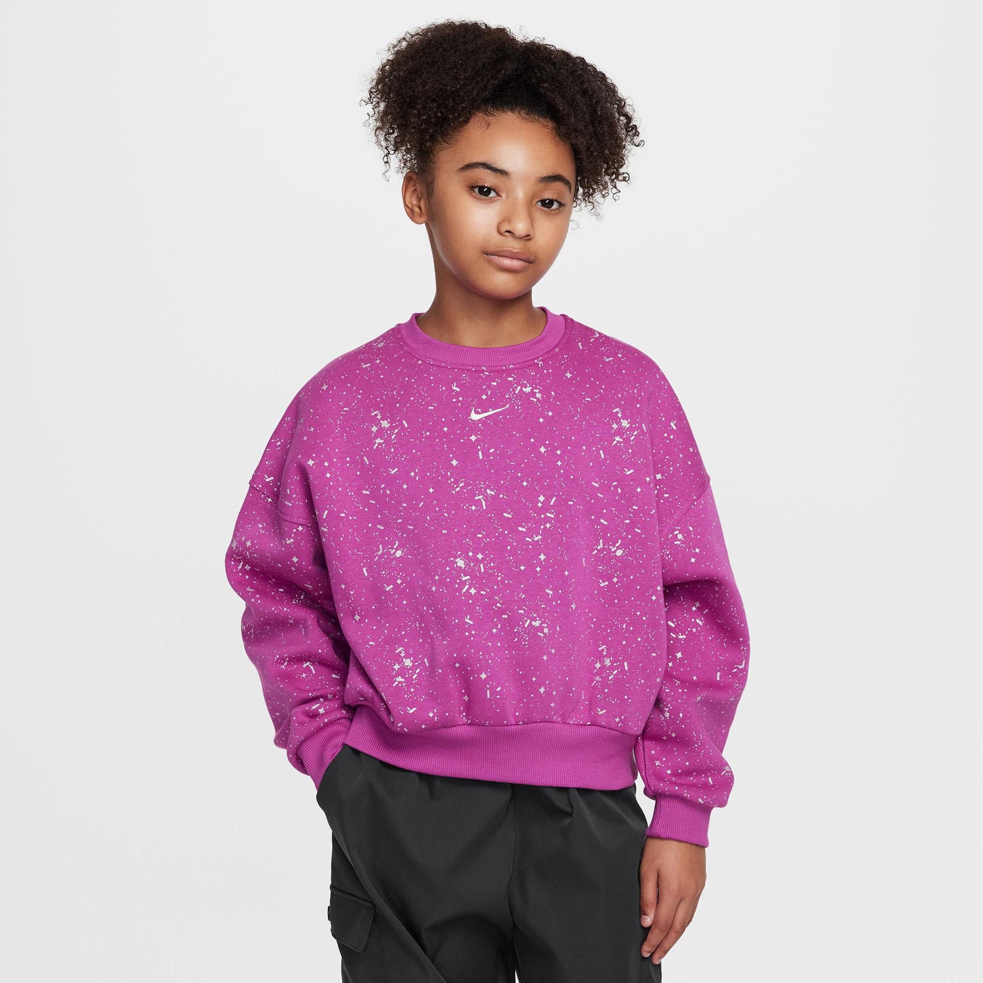 Nike Sportswear Club Fleece Çocuk Mor Sweatshirt