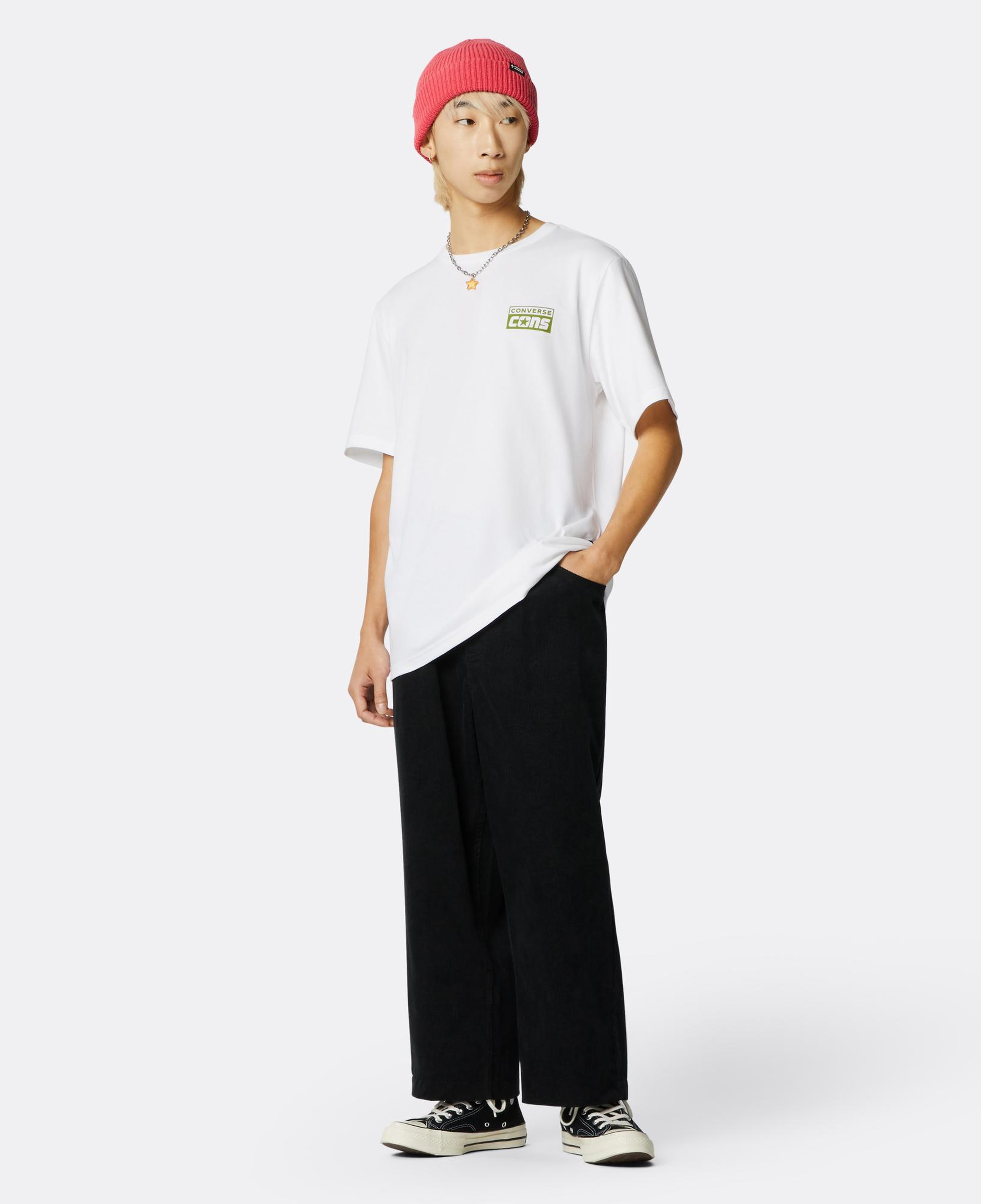 Converse Cons Graphic Erkek Beyaz T-Shirt