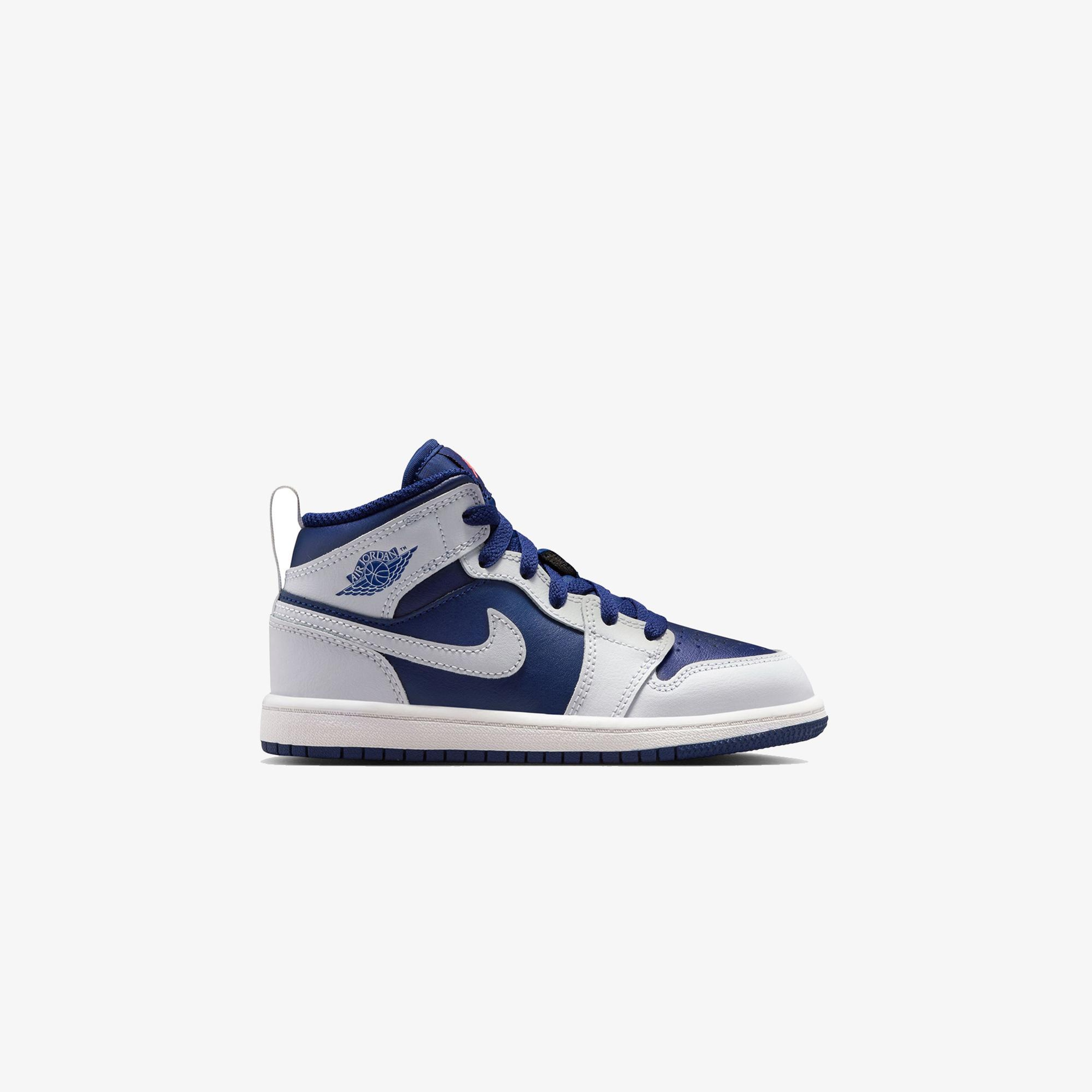 Jordan 1 Mid Çocuk Mavi Spor Ayakkabı