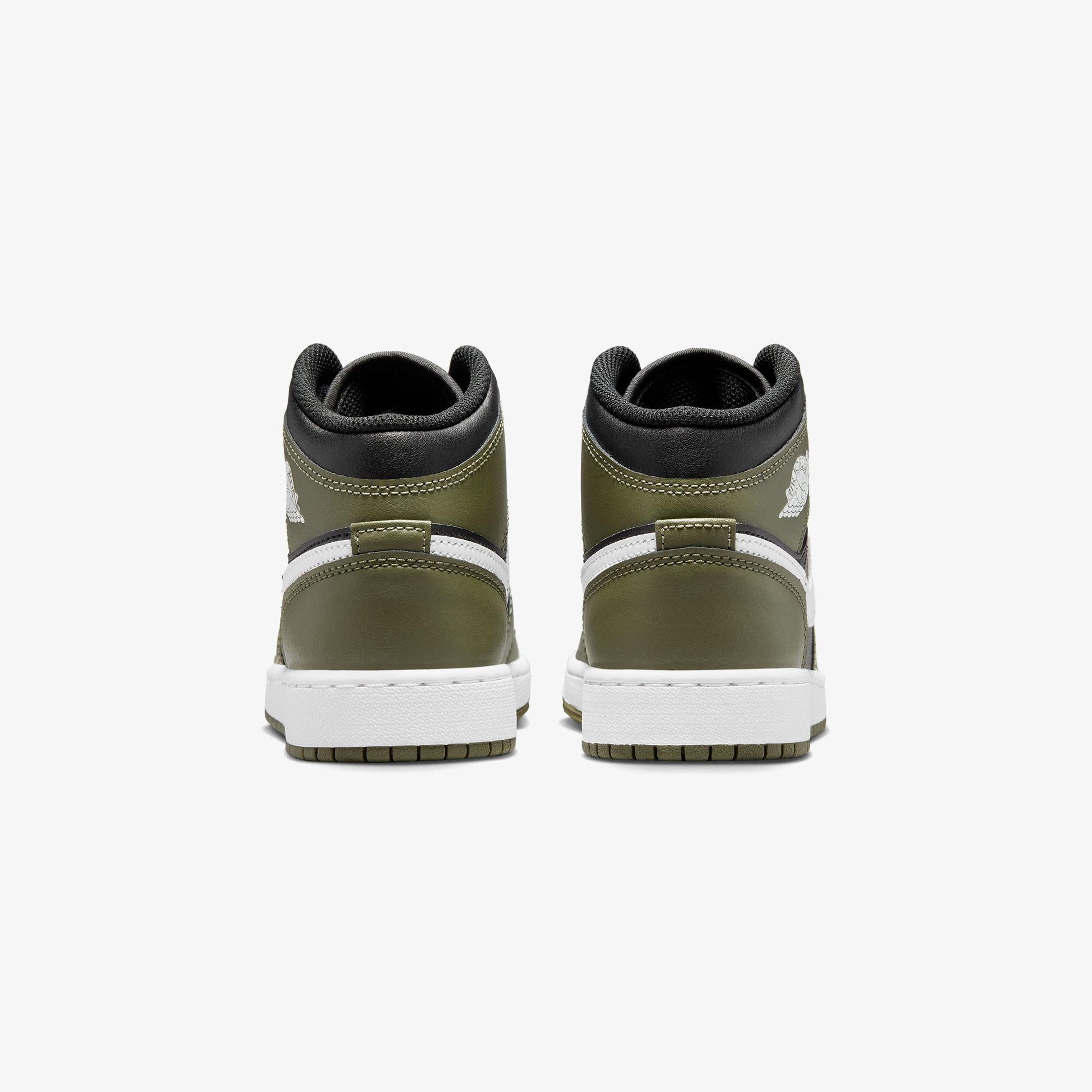 Jordan Air 1 Mid Genç Siyah Spor Ayakkabı