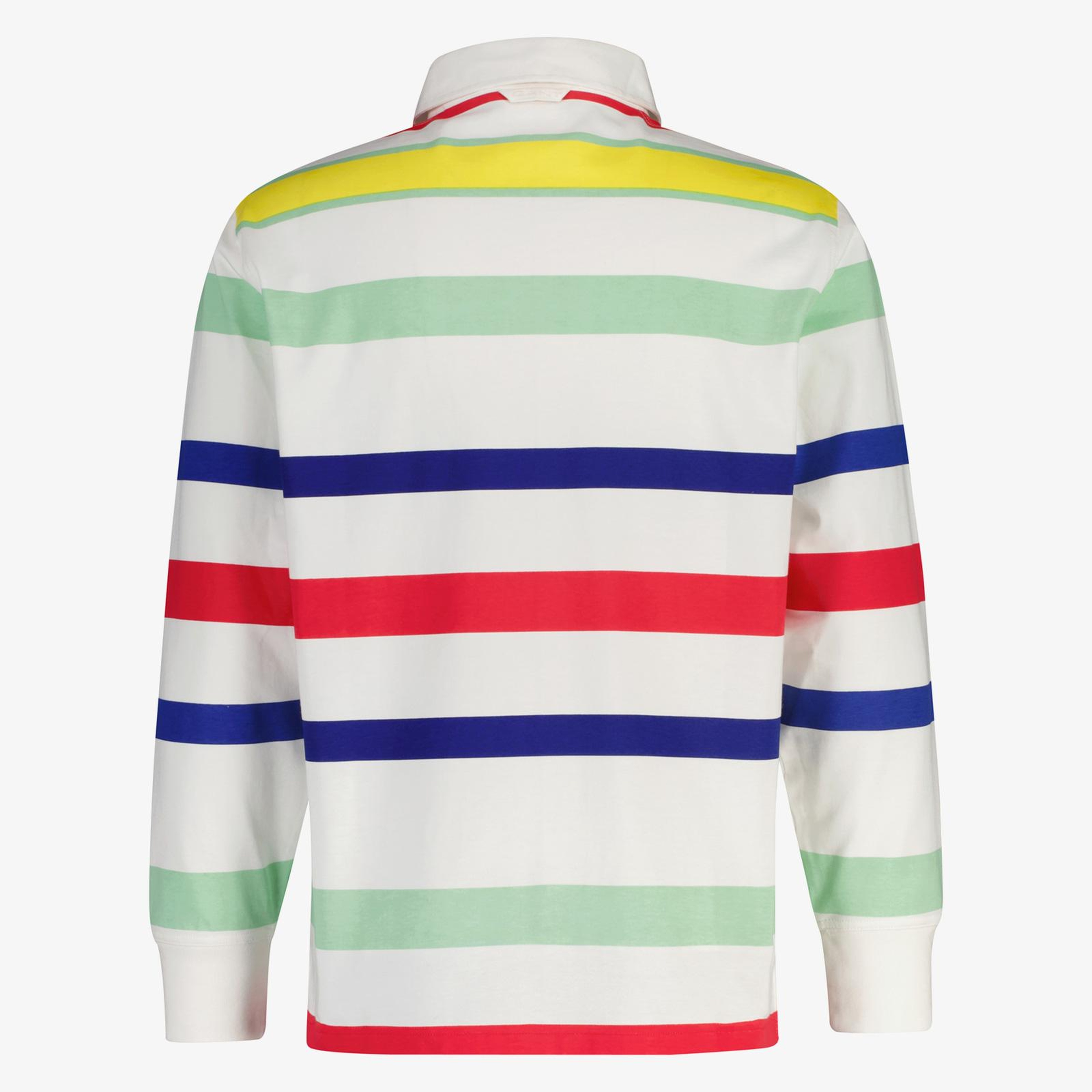 GANT Erkek Beyaz Logolu Rugby T-Shirt