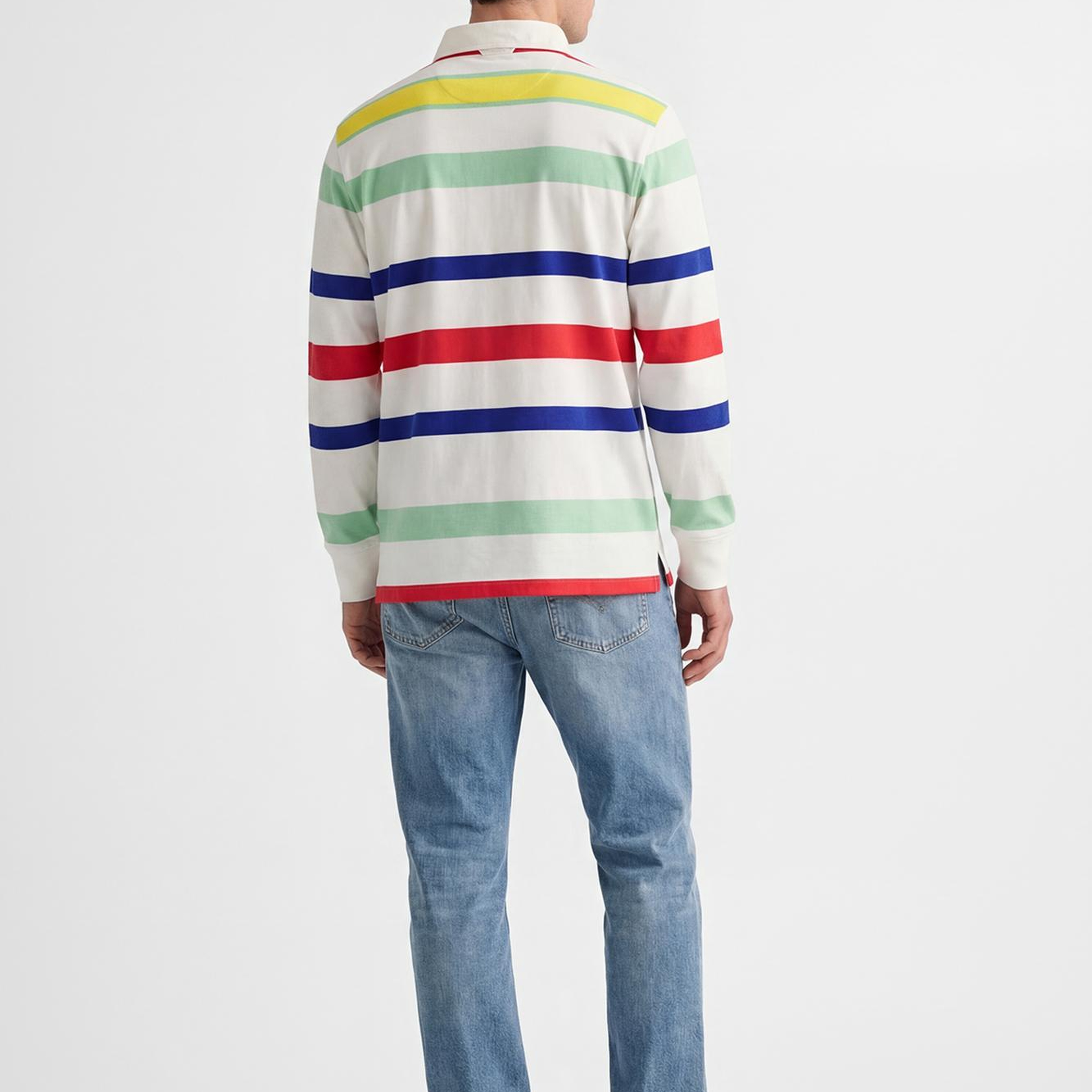 GANT Erkek Beyaz Logolu Rugby T-Shirt