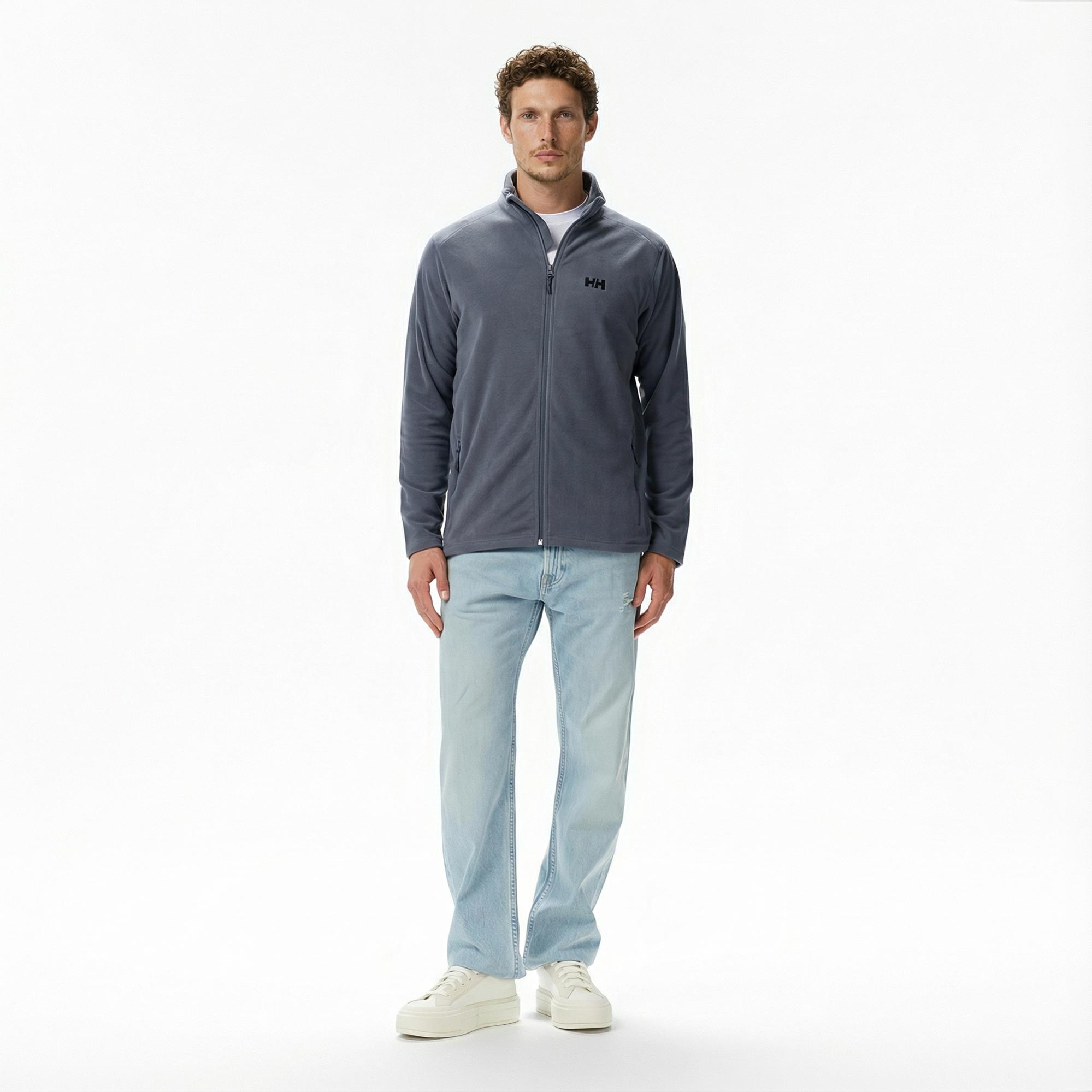 Helly Hansen Fullzip Polar Erkek Gri Ceket