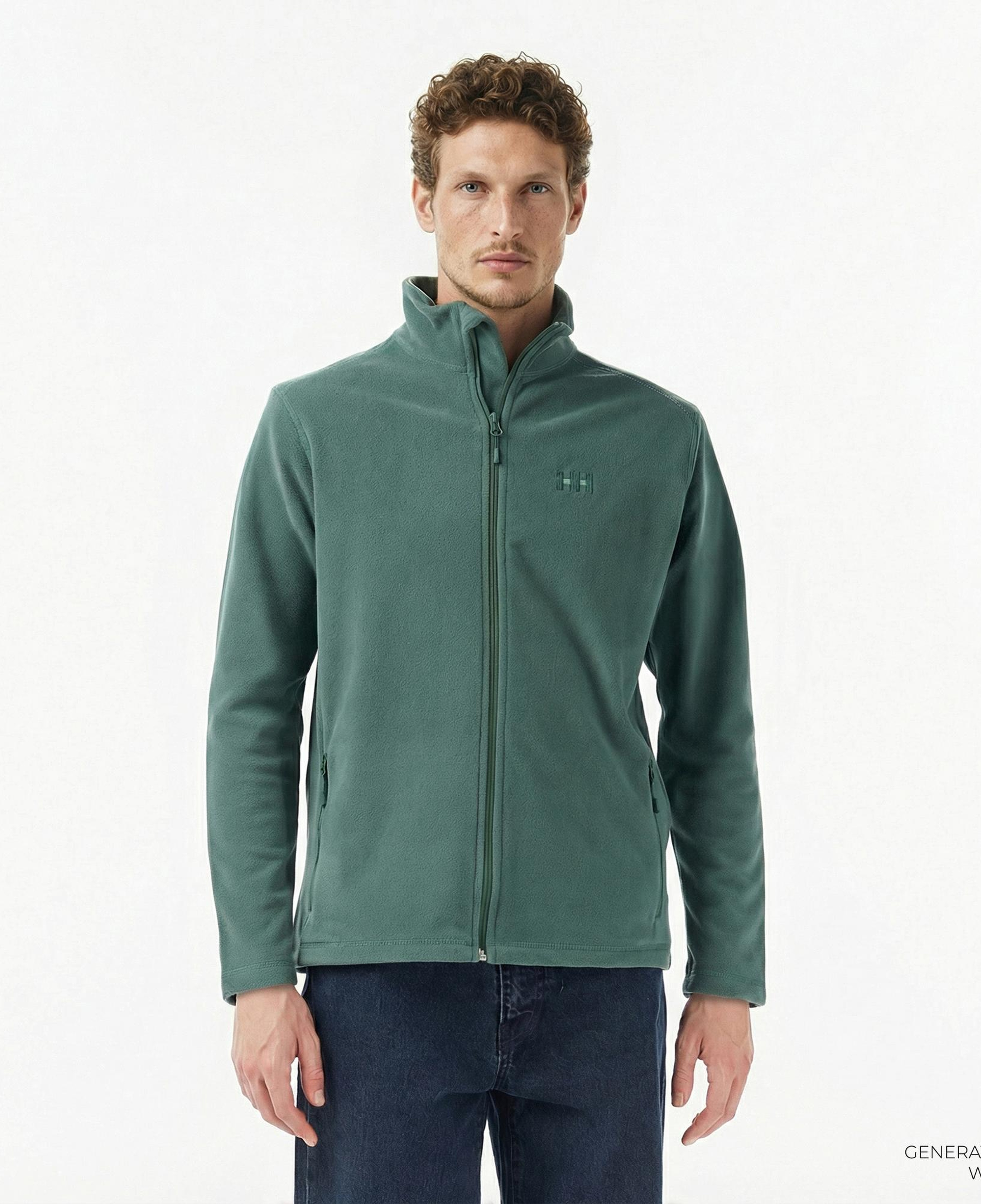 Helly Hansen Fullzip Polar Erkek Yeşil Ceket