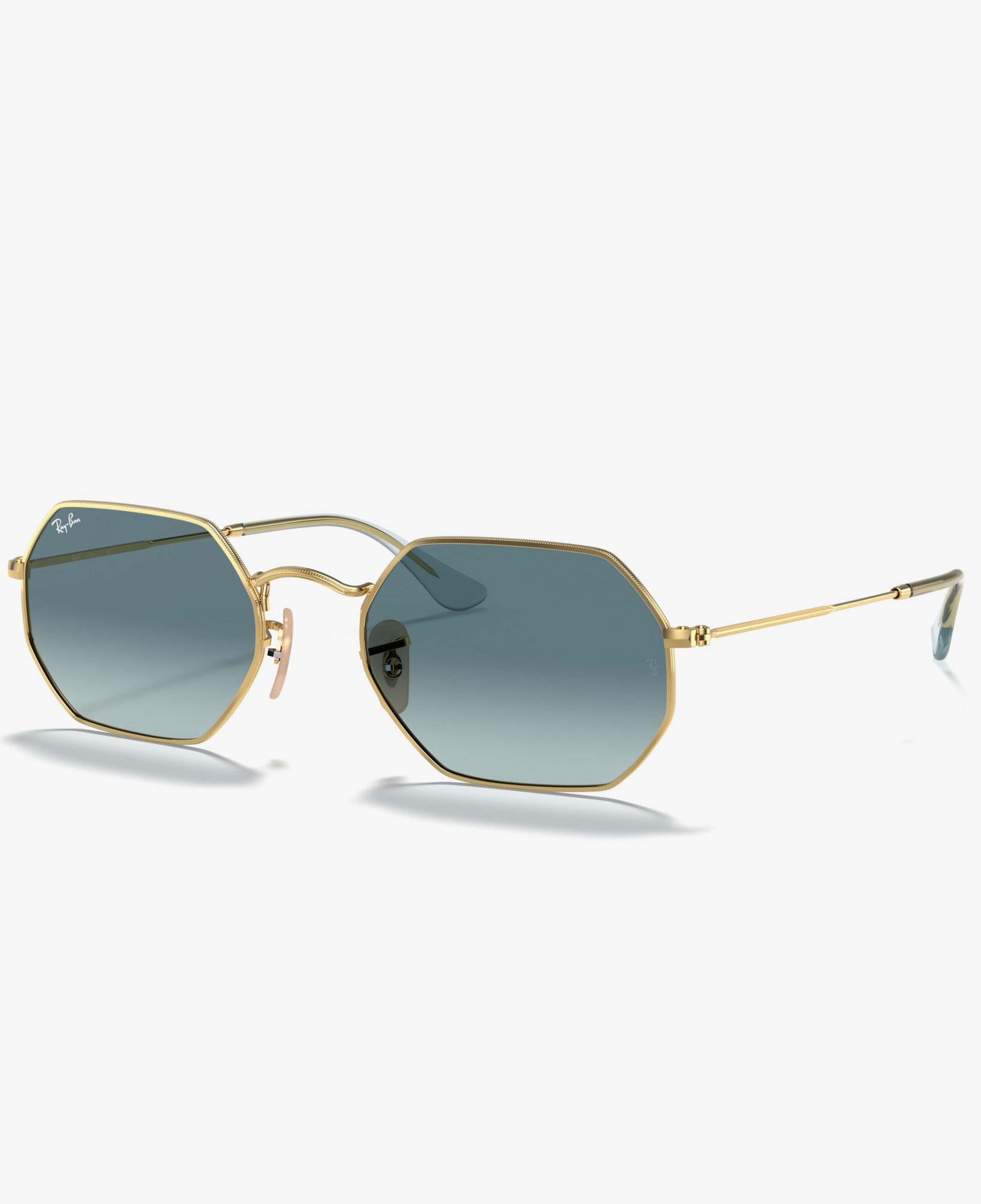 RAY-BAN 0RB3556N Octagonal Unisex Gold Güneş Gözlüğü