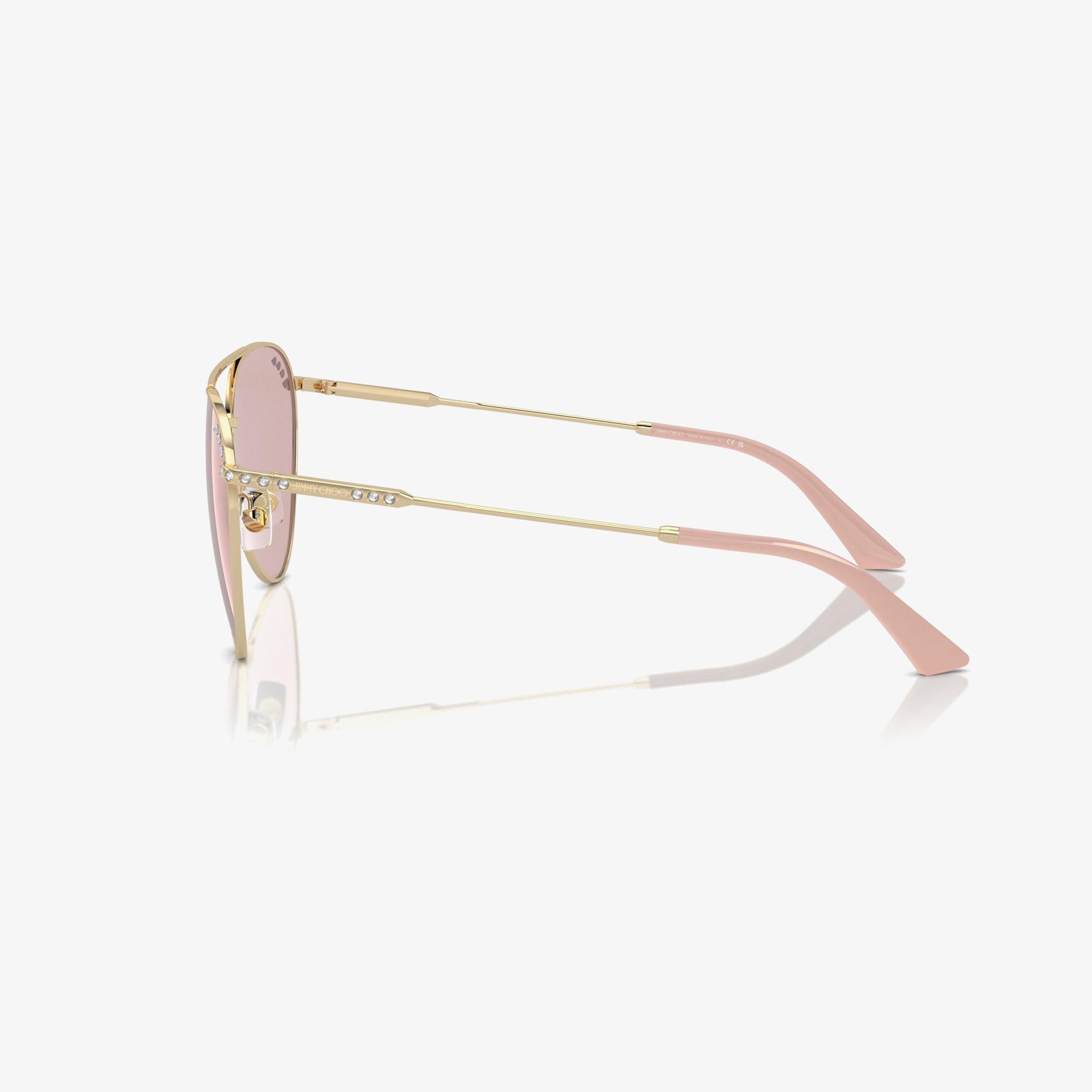 JIMMY CHOO Jc42B Kadın Altın Rengi Güneş Gözlüğü